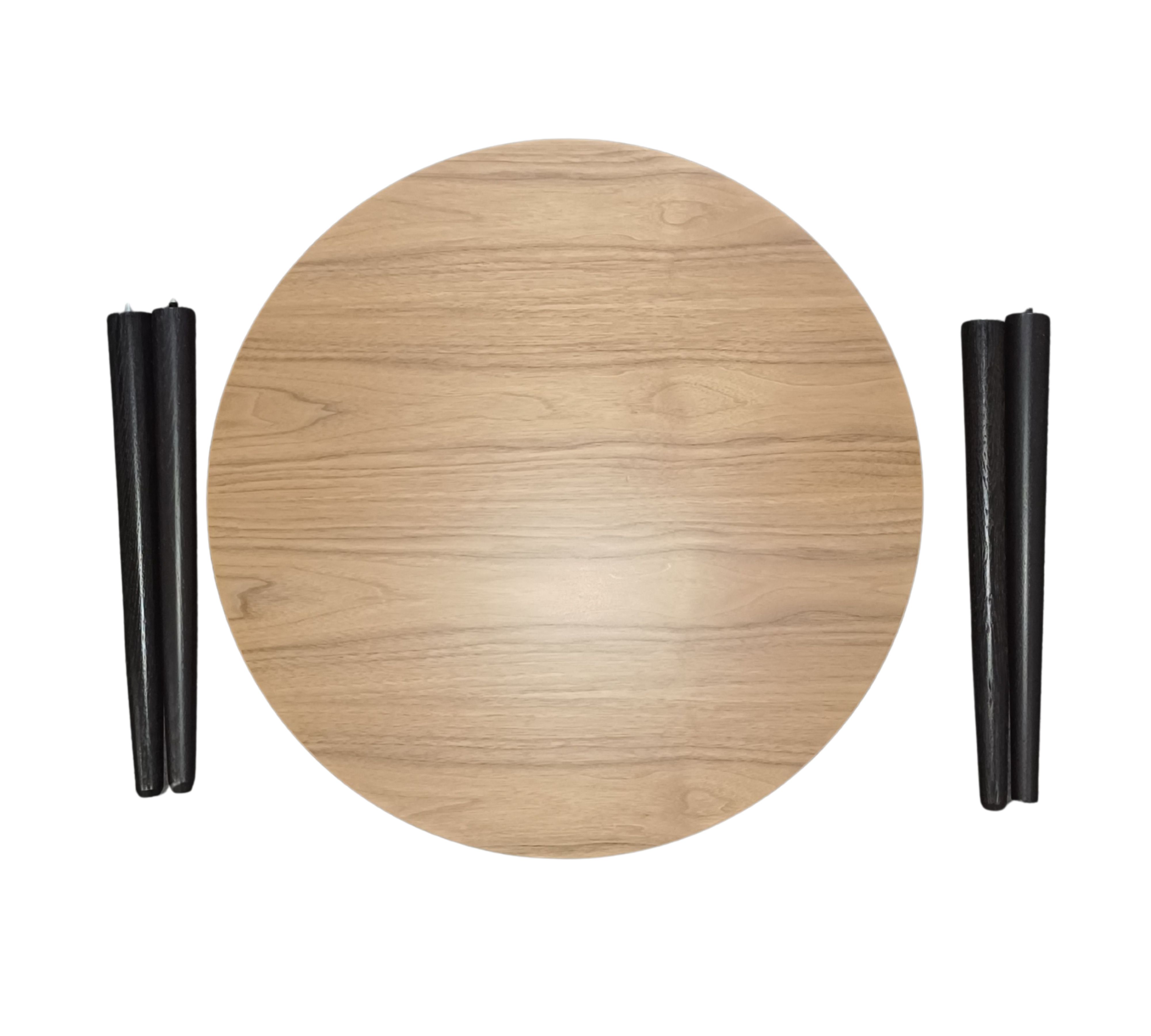 Hubert Couchtisch Walnut Ø 60cm