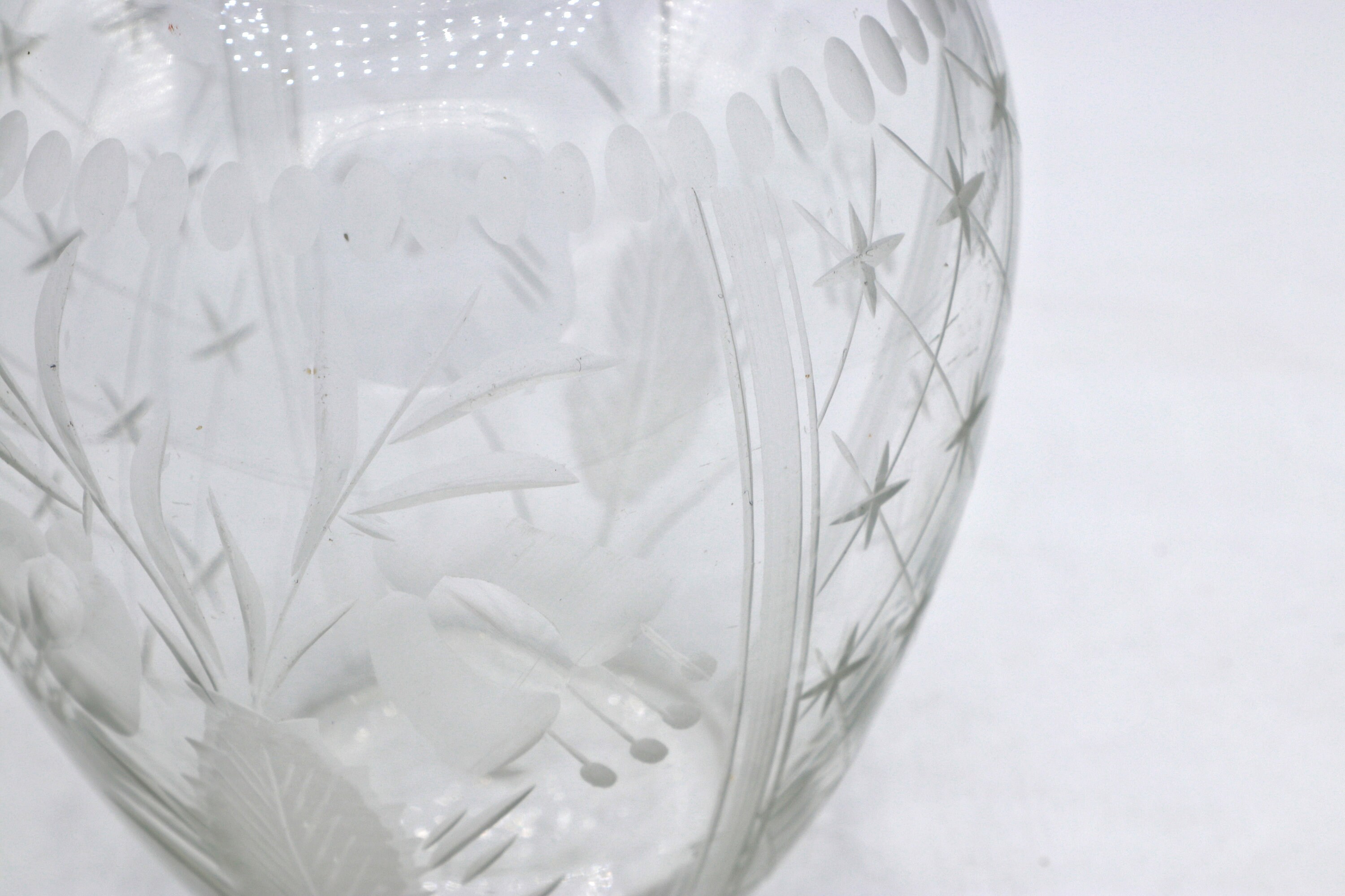 Vaso Vintage Art Deco in cristallo anni '20