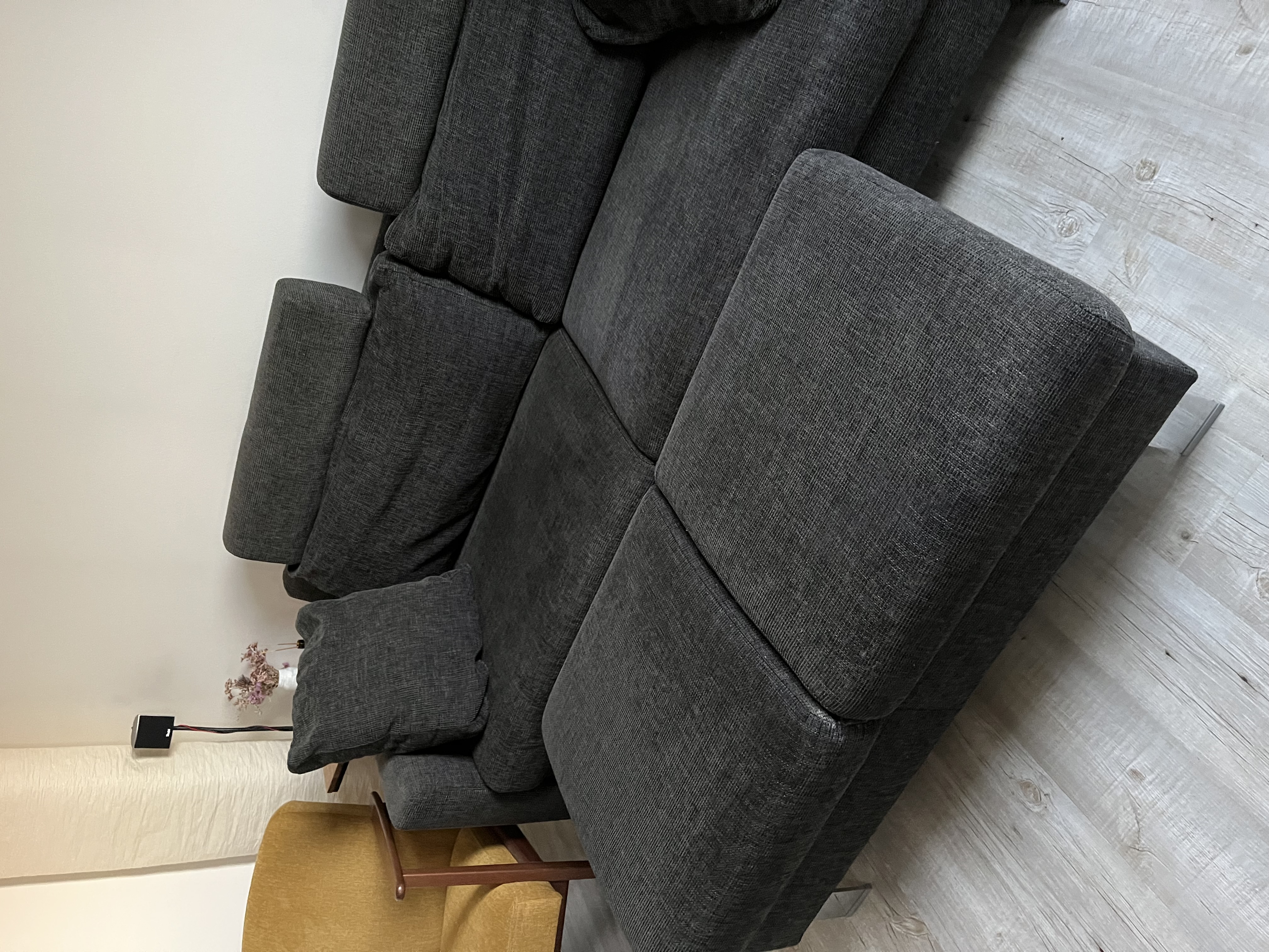 Sofa 2-Sitzer Dunkelgrau