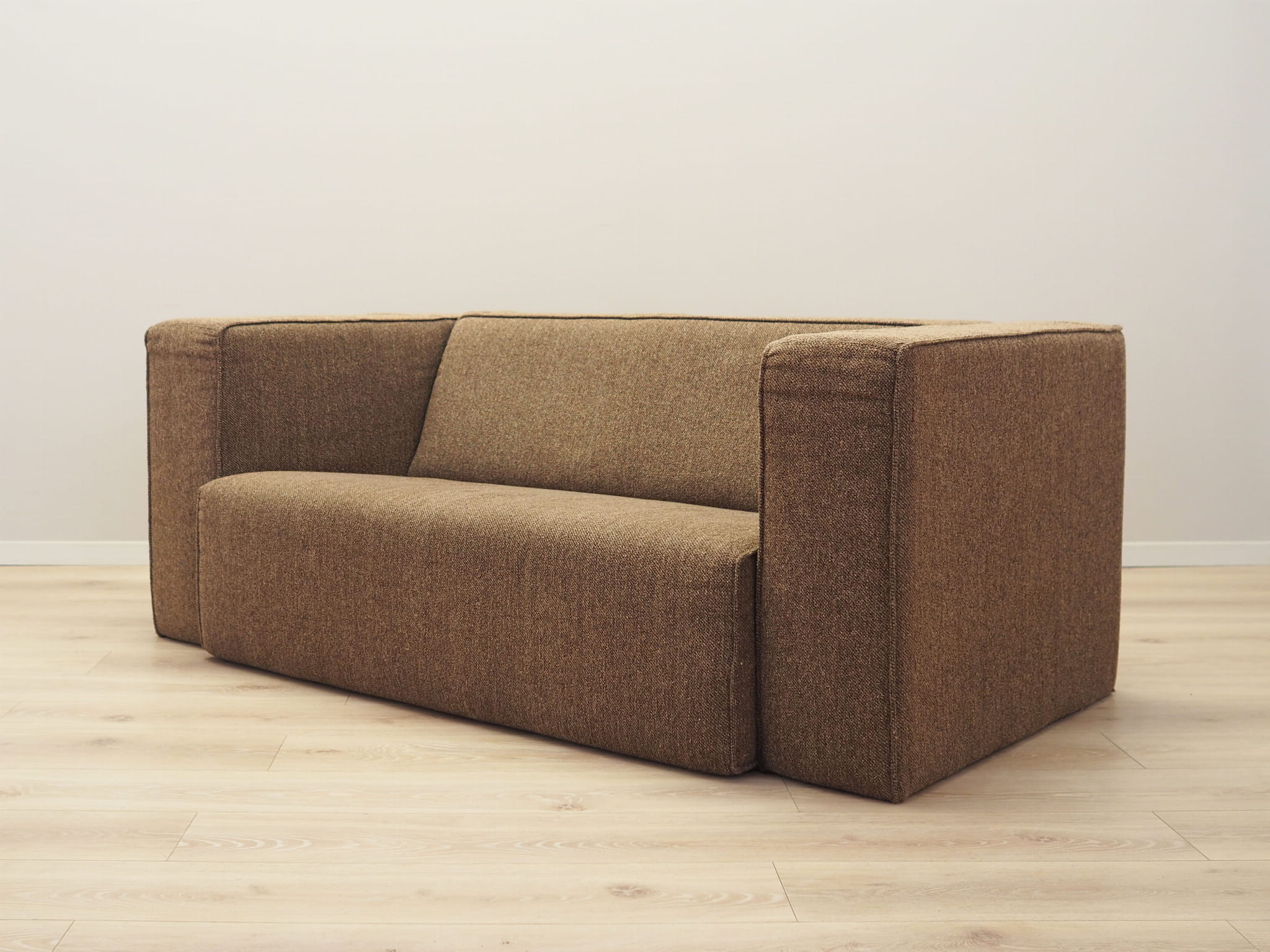Vintage Sofa Textil Braun 1980er Jahre