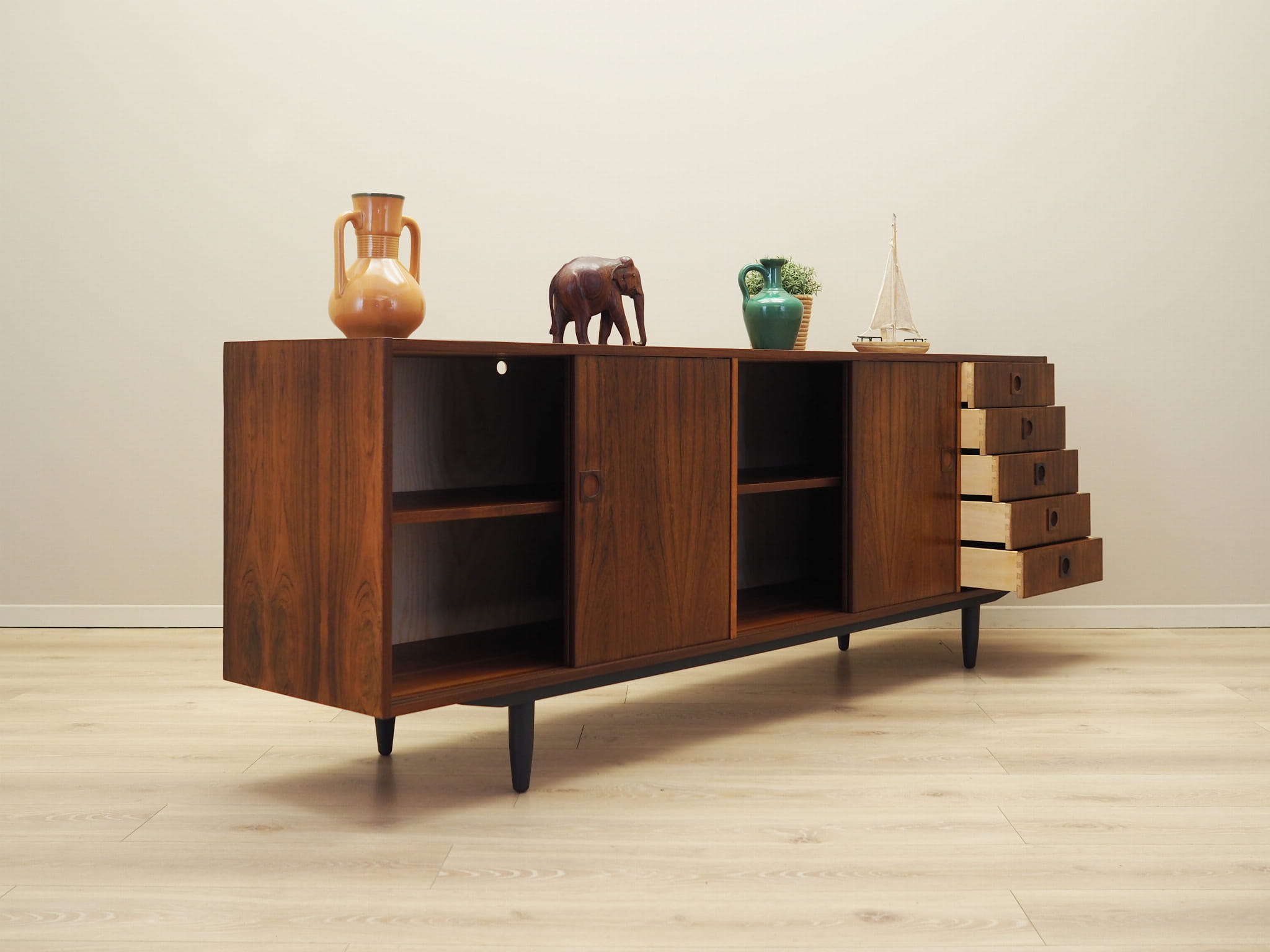 Vintage Sideboard Palisanderholz Braun 1960er Jahre