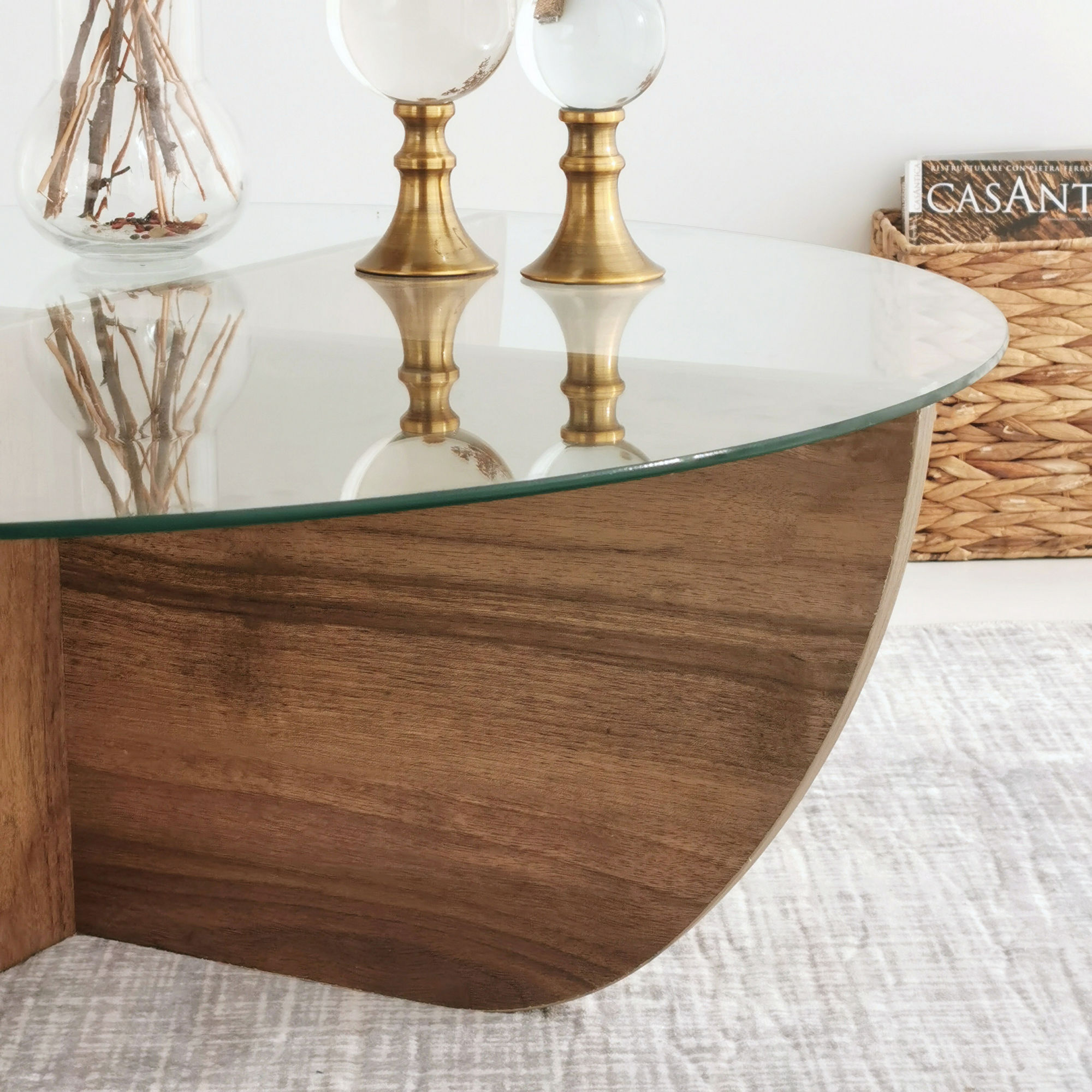Lily Coffee Table Walnut Brown