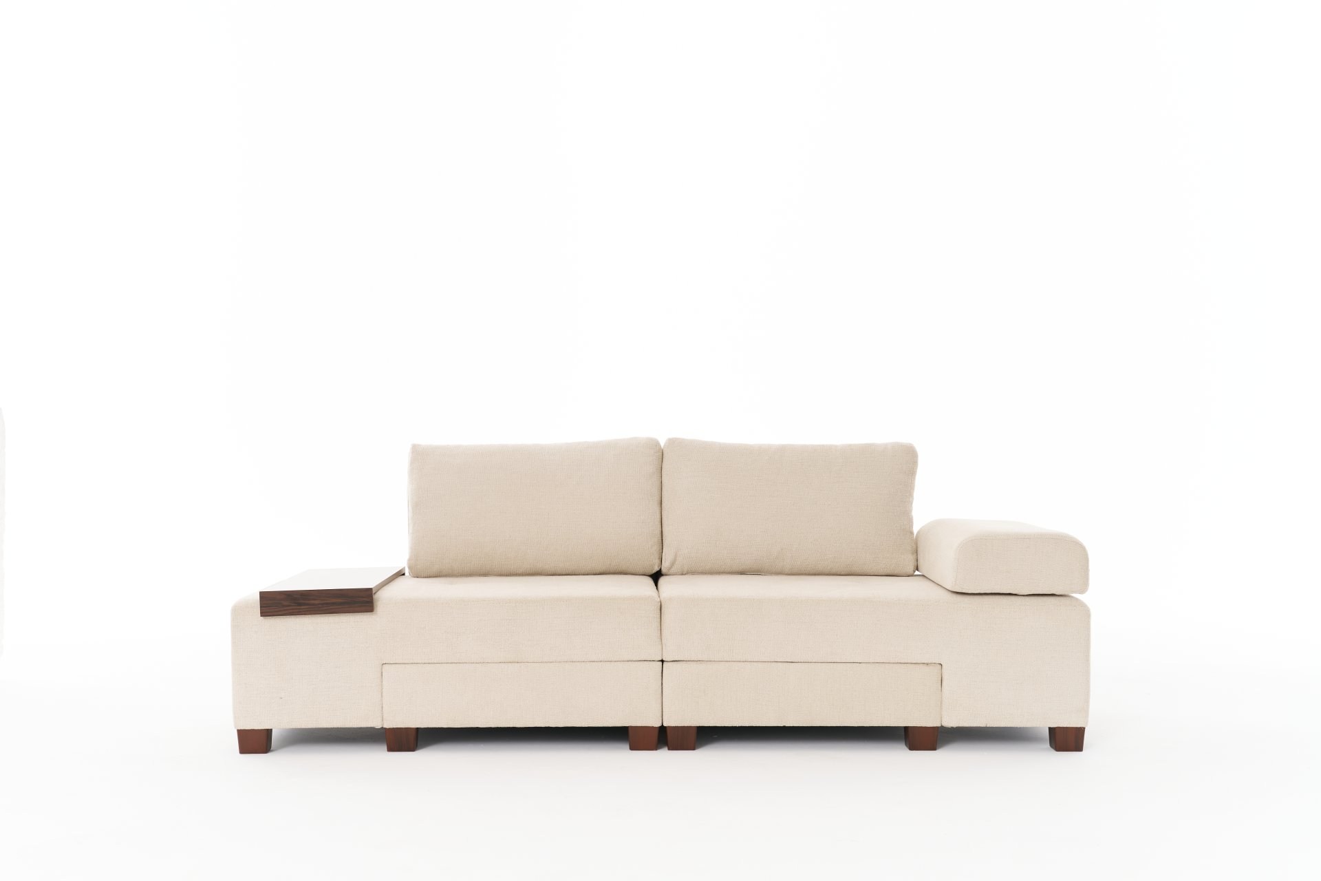 Perenna Sofa 3-Sitzer Chenille Creme