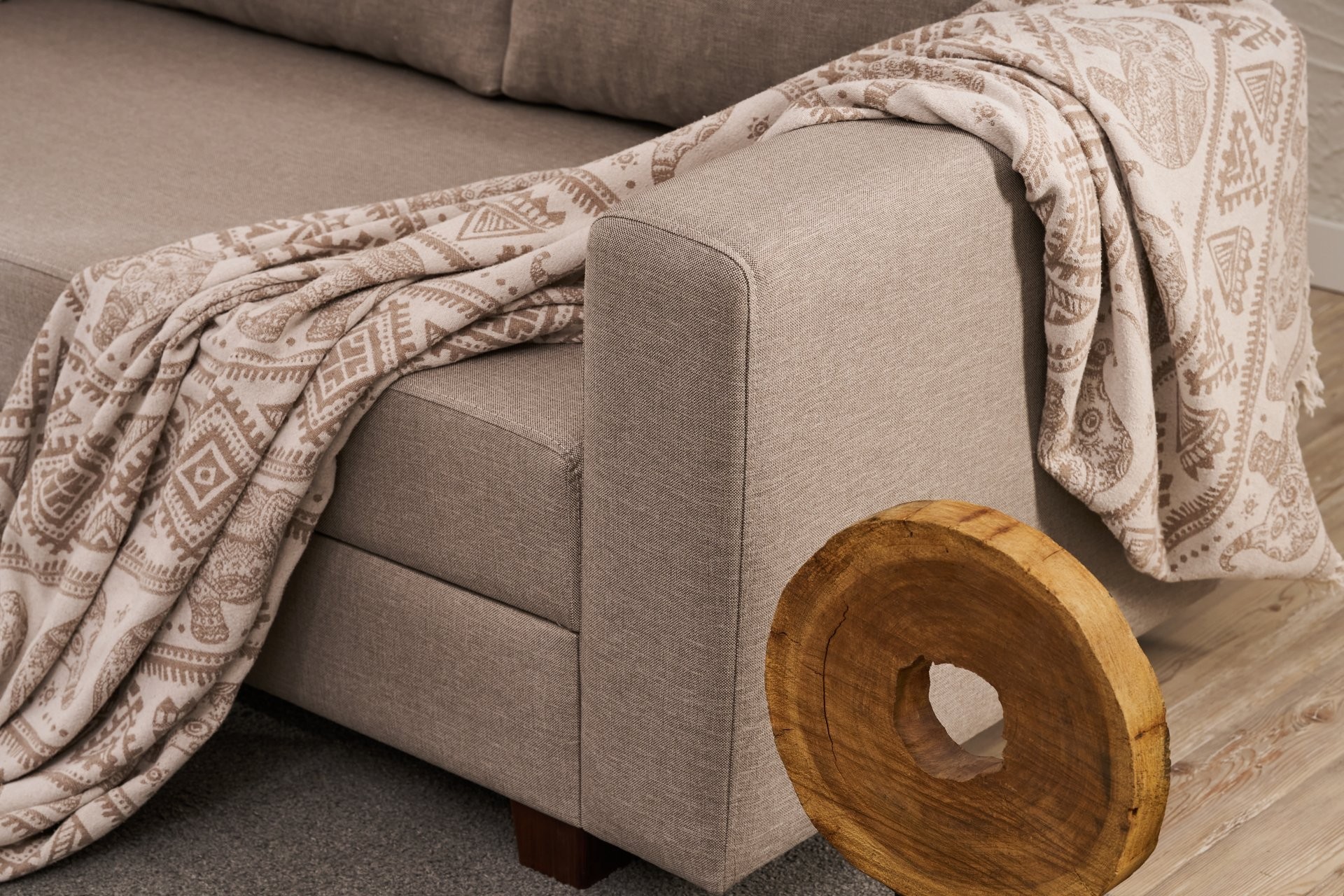 Aly Schlafsofa 3-Sitzer Beige