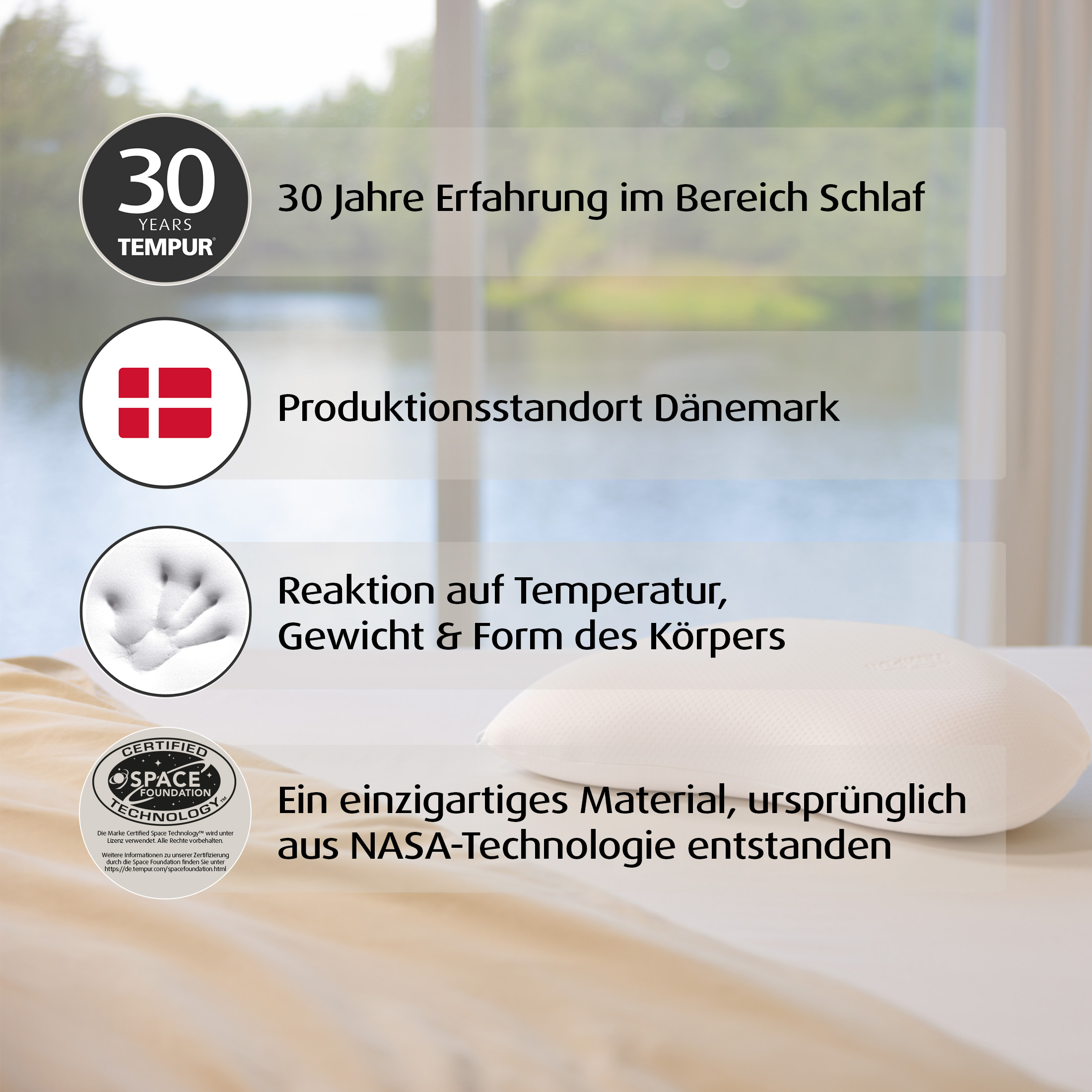 TEMPUR® Sonata ergonomisches Nackenstützkissen in L