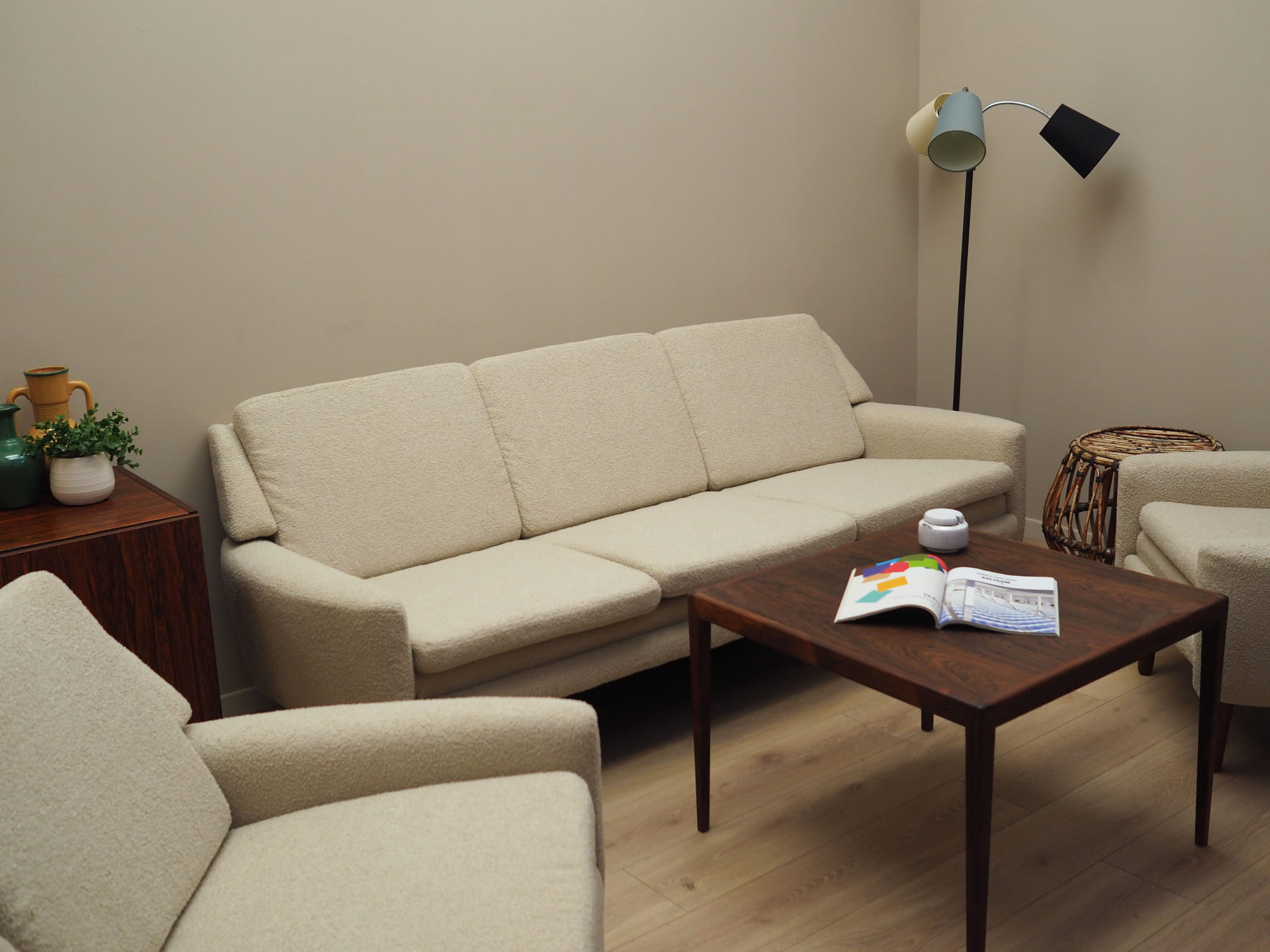 Sofa Textile Cream 1970s