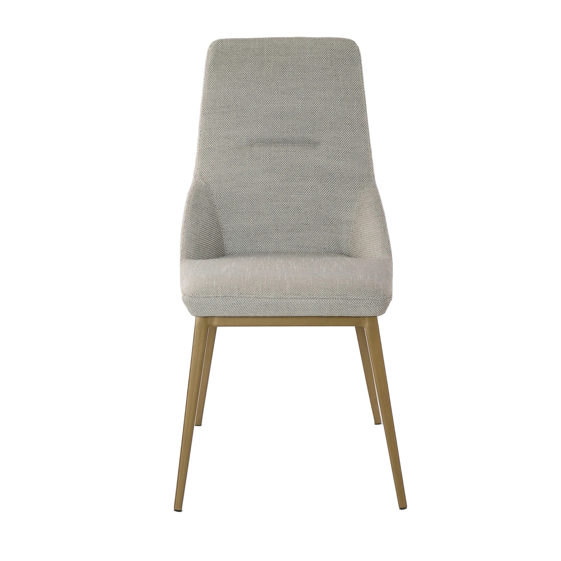 Dining chair textile light grey