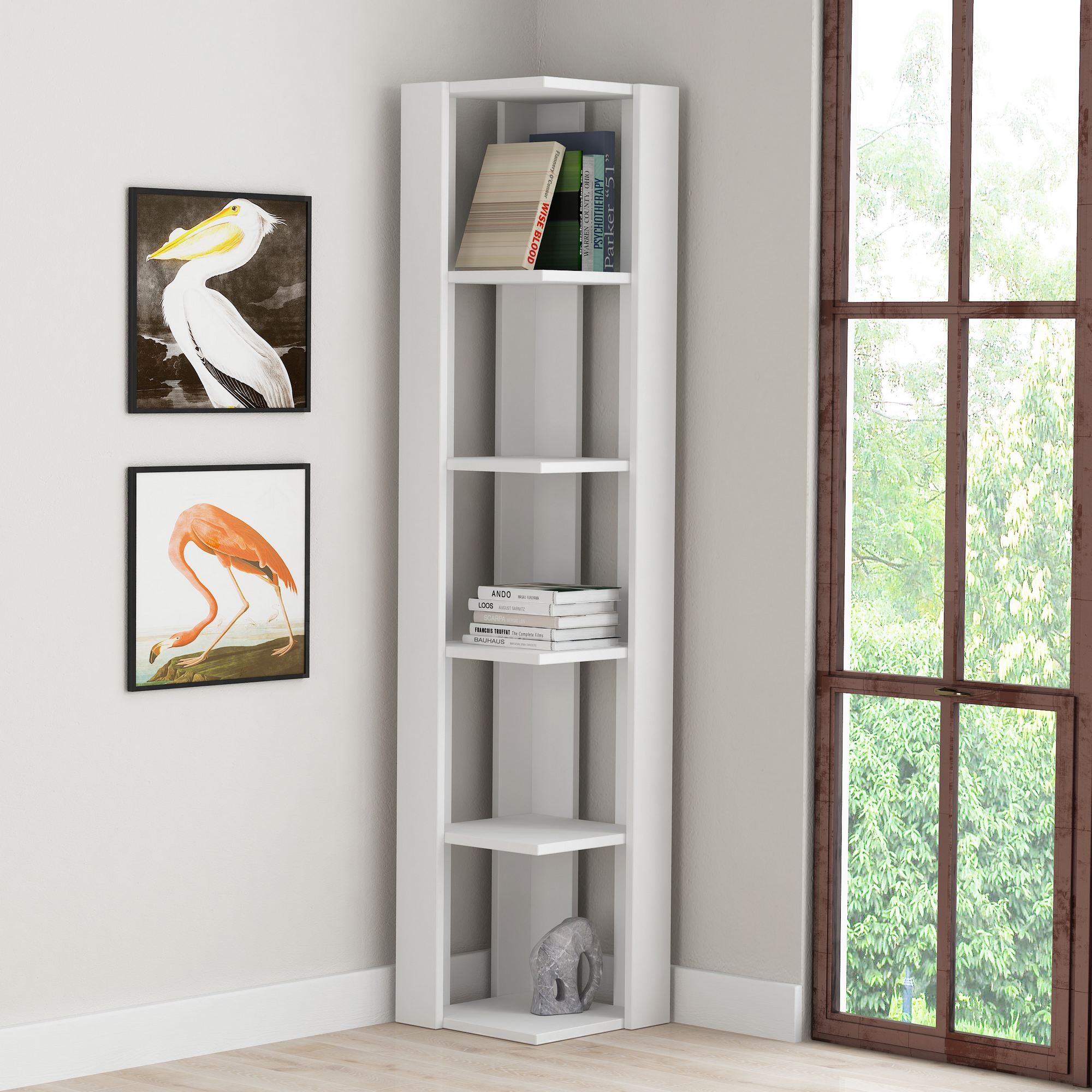 Nati Corner Shelf White