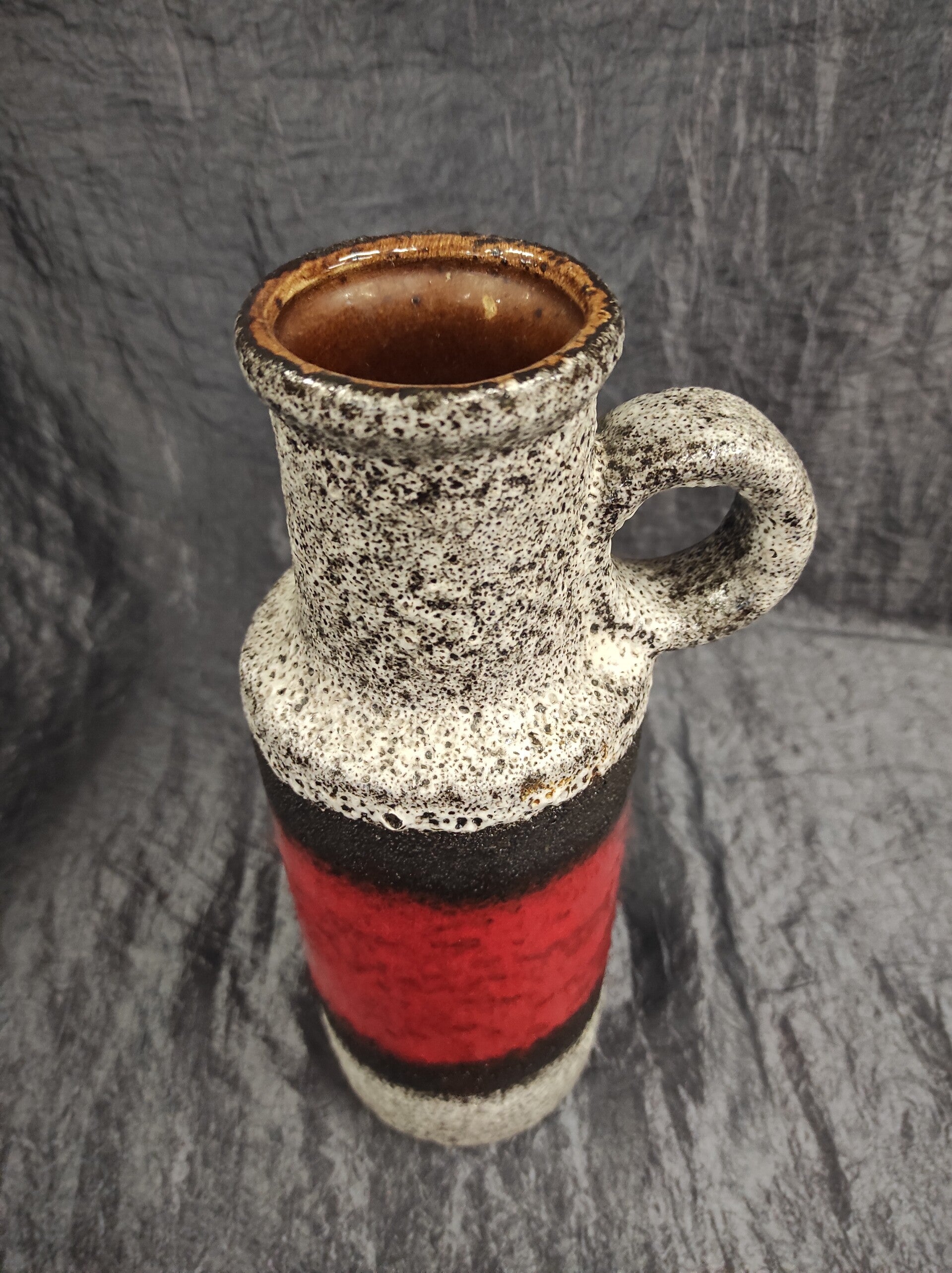 Vintage H 28 Vase Keramik Rot