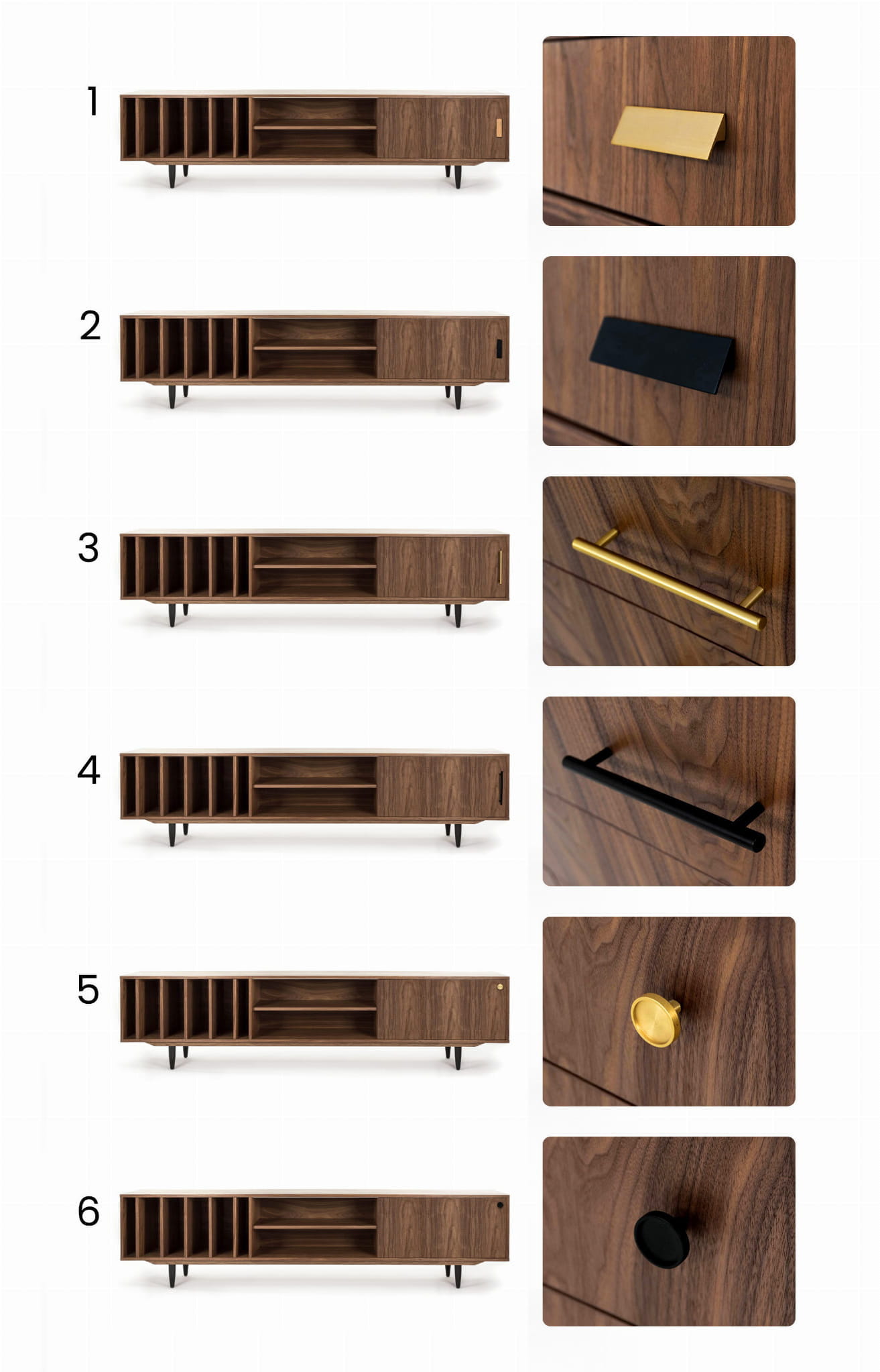O-S18P Sideboard Holz Braun
