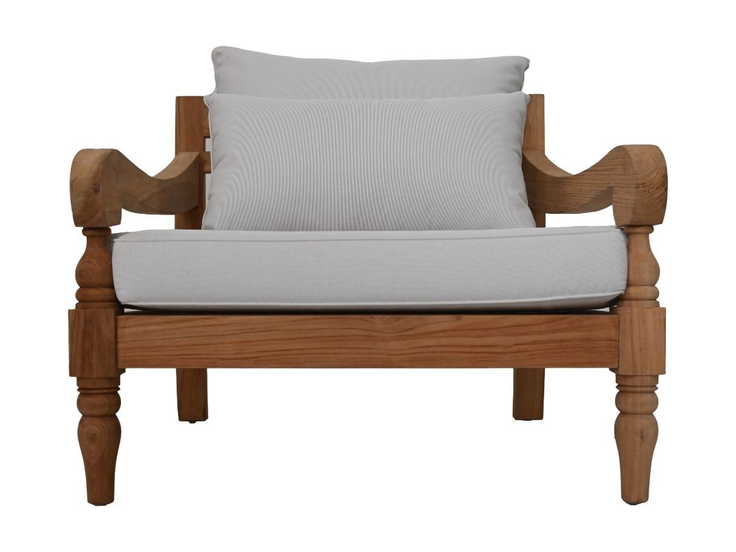 Bahama Gartensessel Teakholz Textil