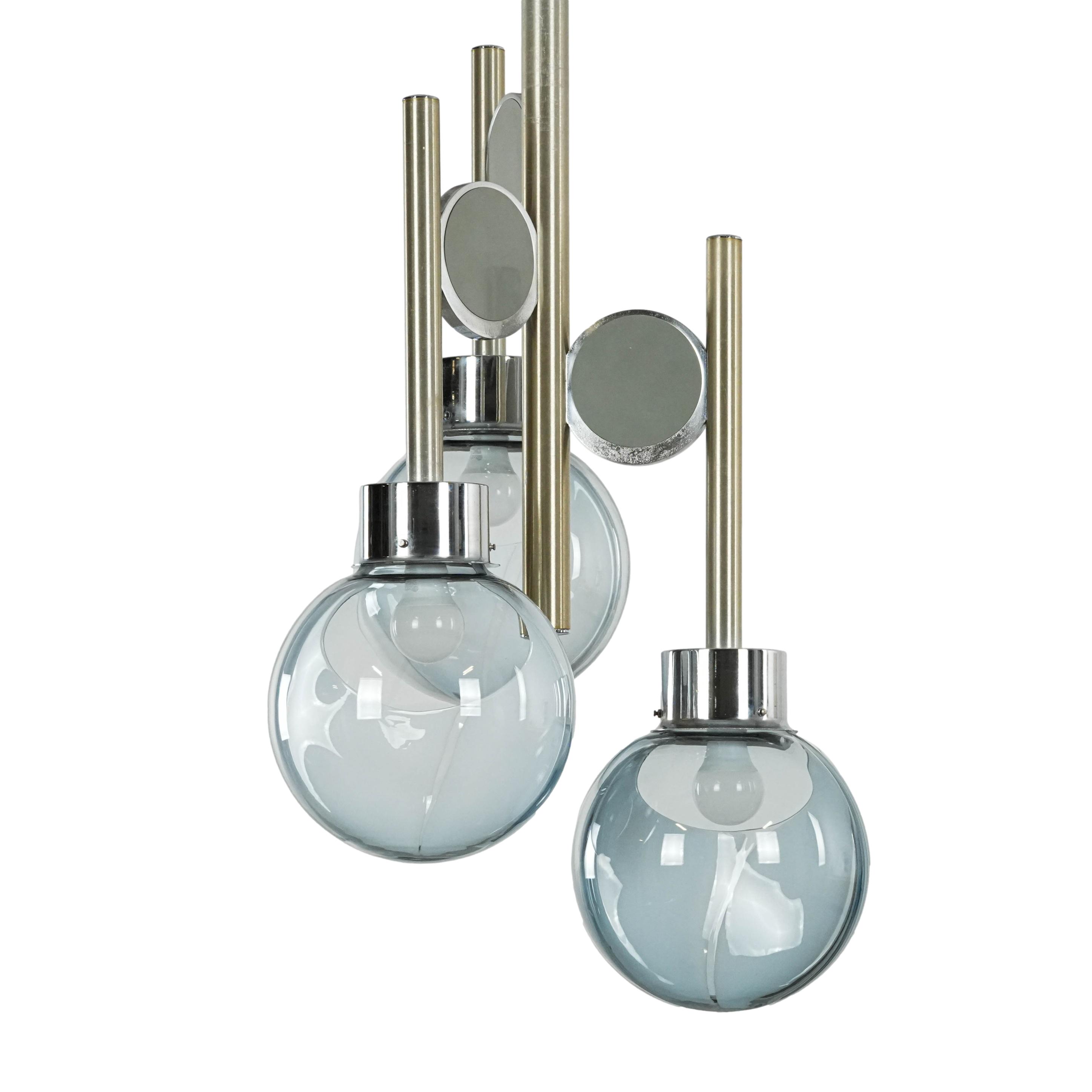 Space Age Chandelier Murano Glass 1970s