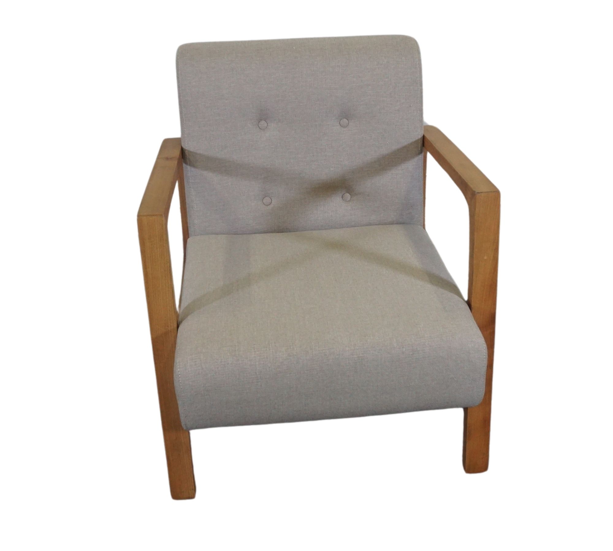 Kemer Sessel Holzfurnier Cream