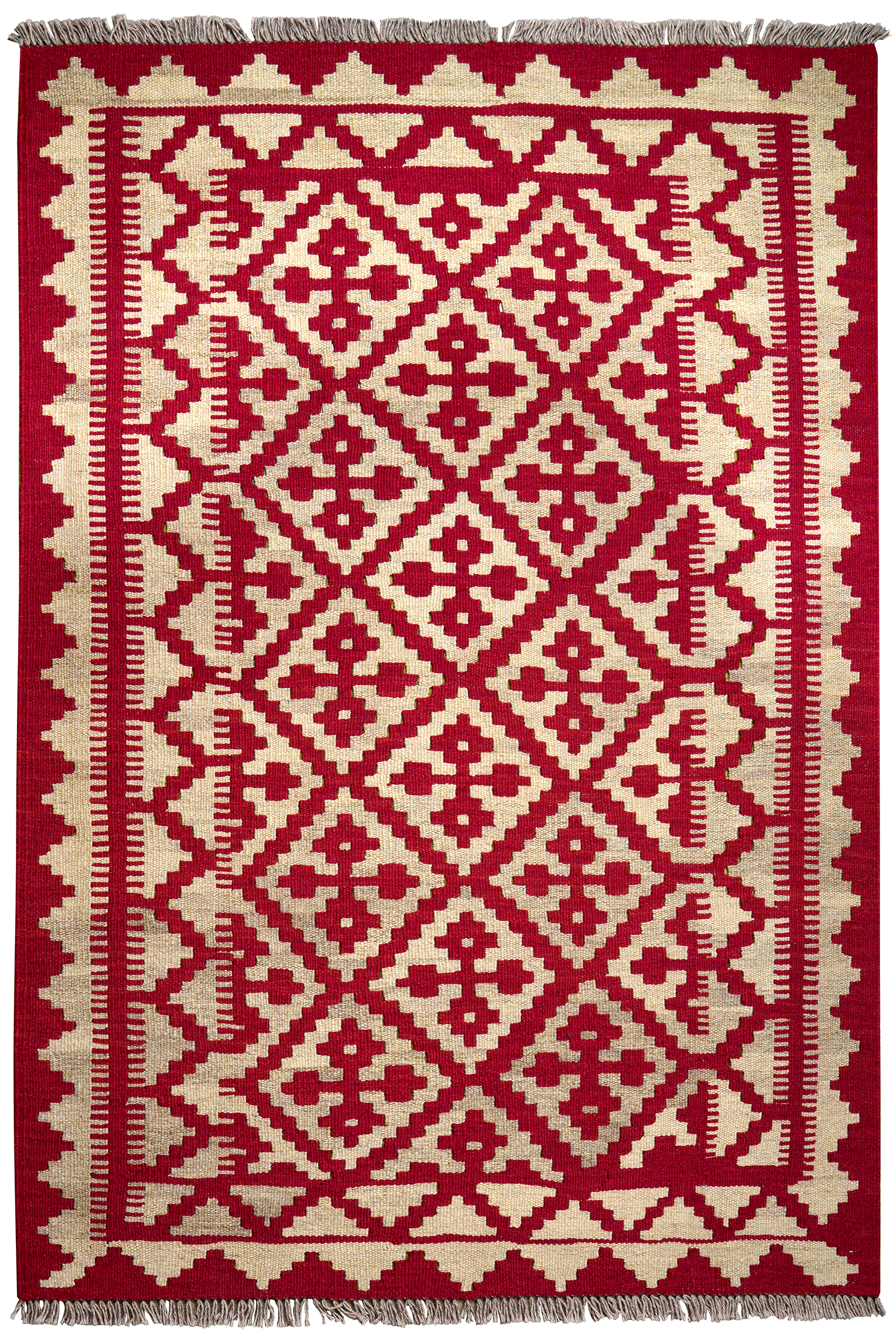Kilim Gashgai Teppich Wolle Rot
