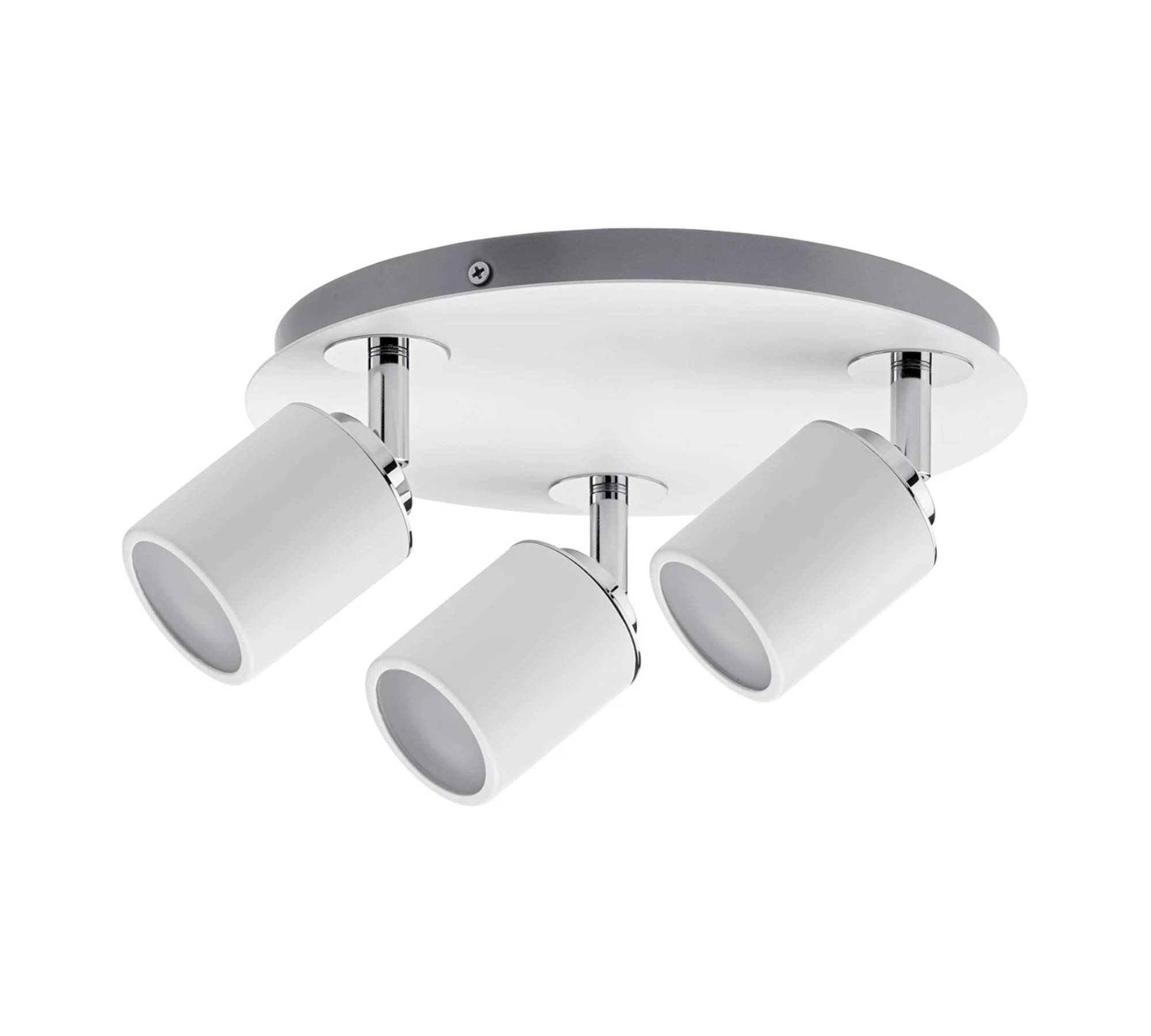 3-light adjustable ceiling light White