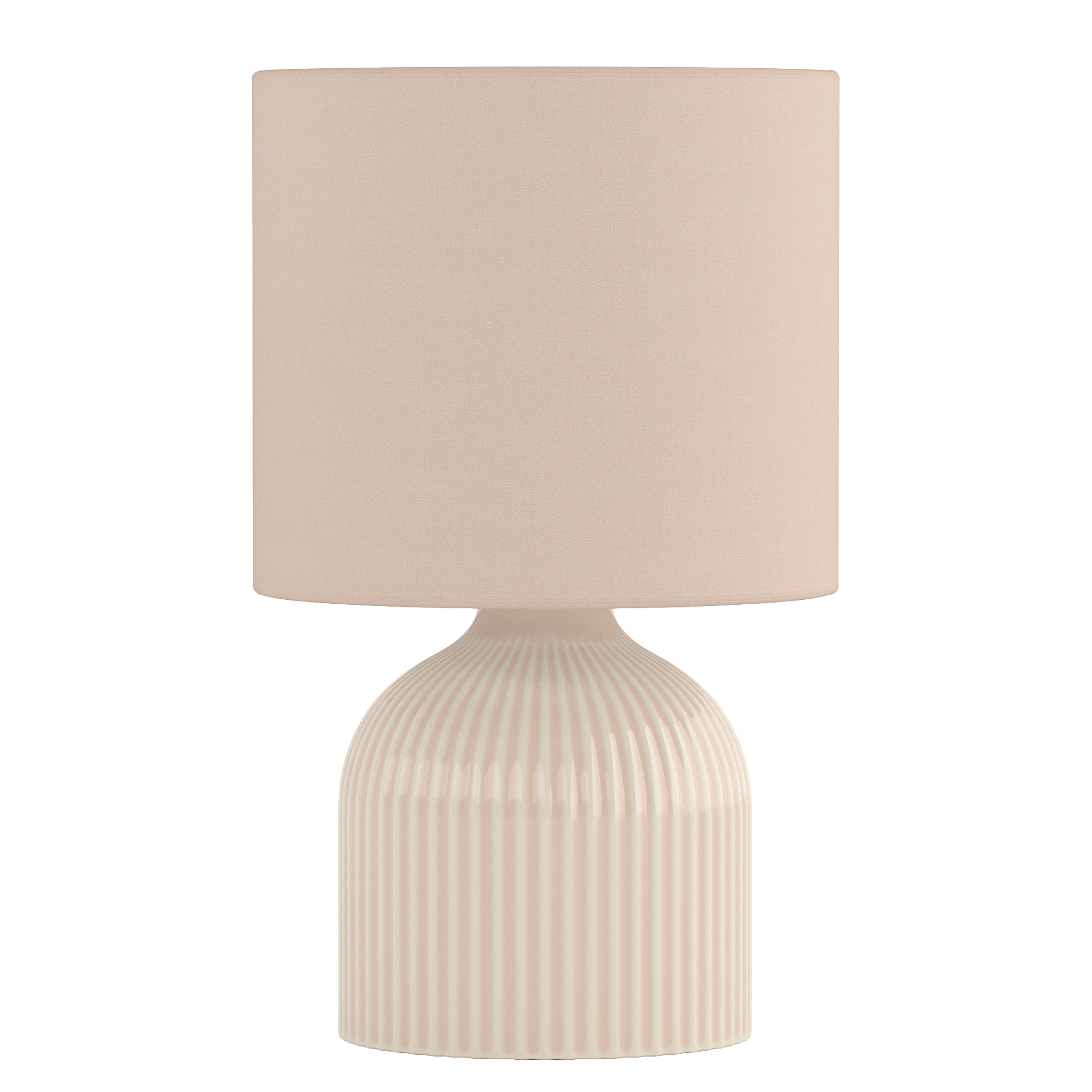 1-Flammig Uvaro Tischleuchte Frottee Keramik Rosa