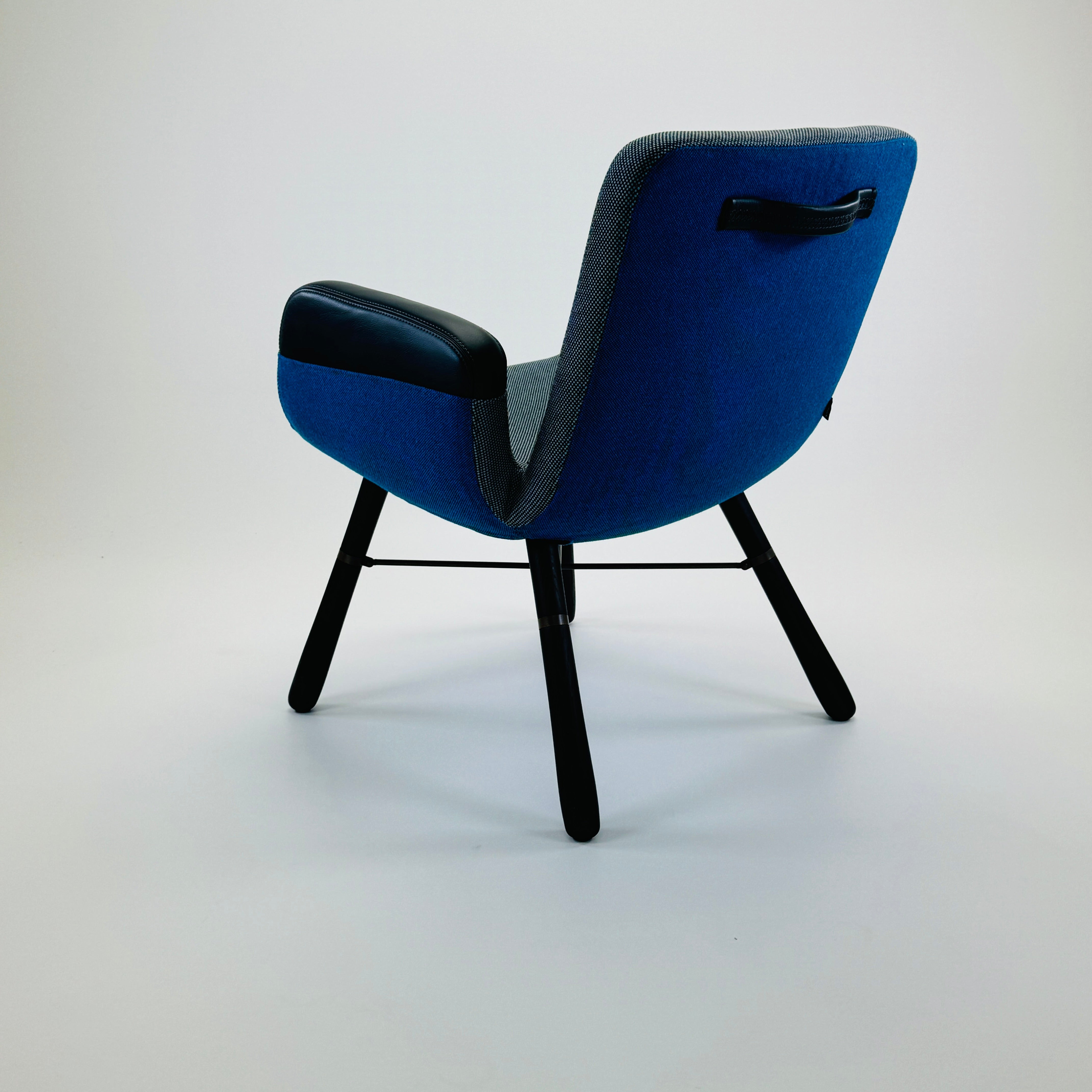 East River Chair Leder Blau