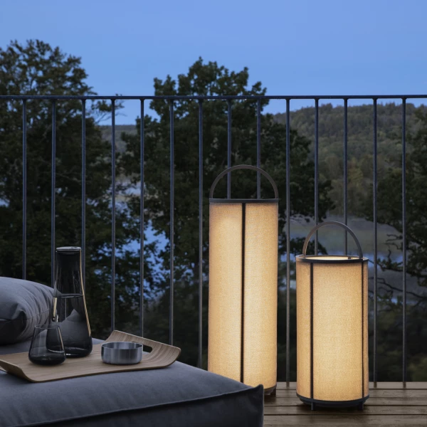 Tawa Mobile LED-Leuchte L Aluminium Kunststoff Grau 66202