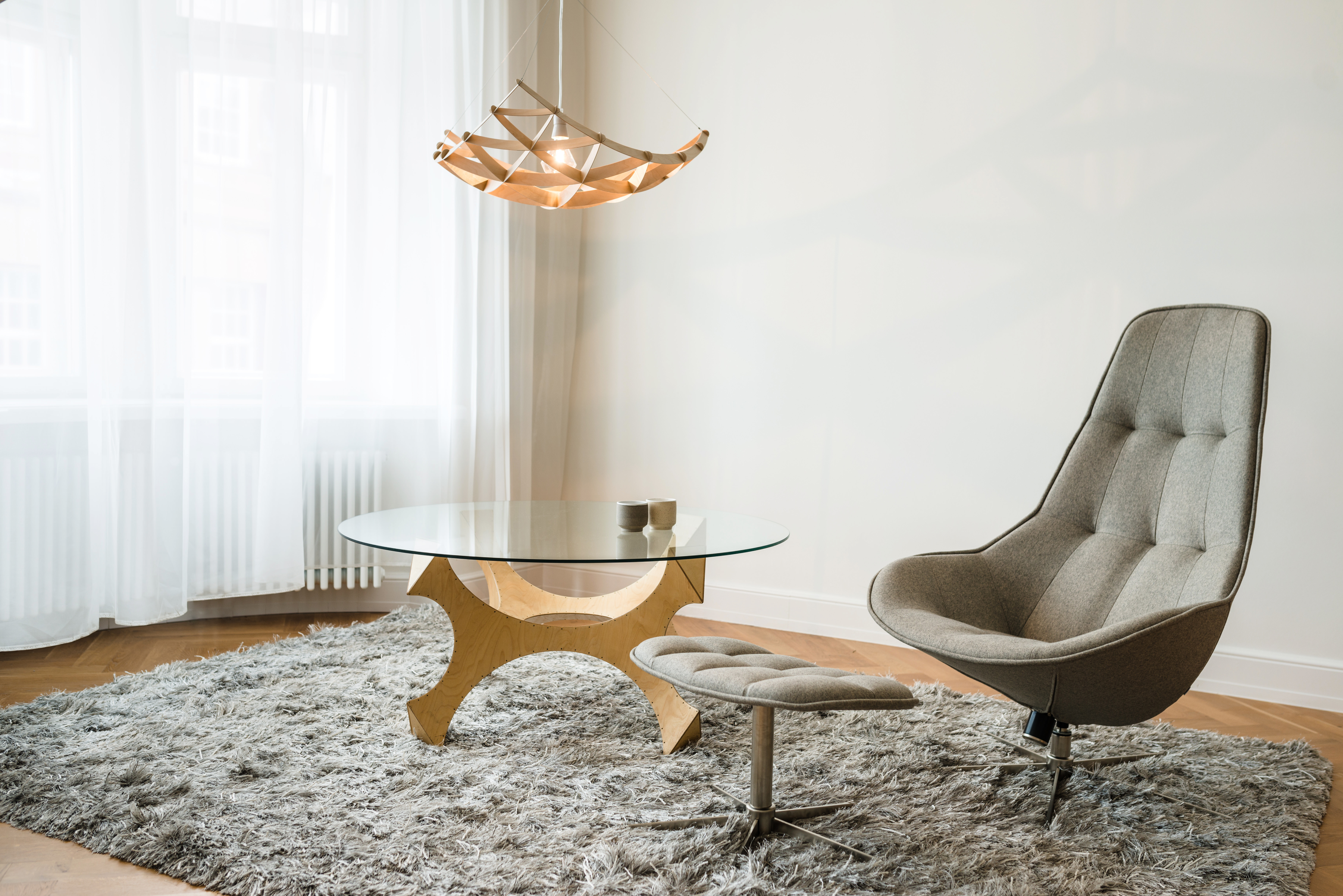 RAI Lampada a sospensione Legno Naturale