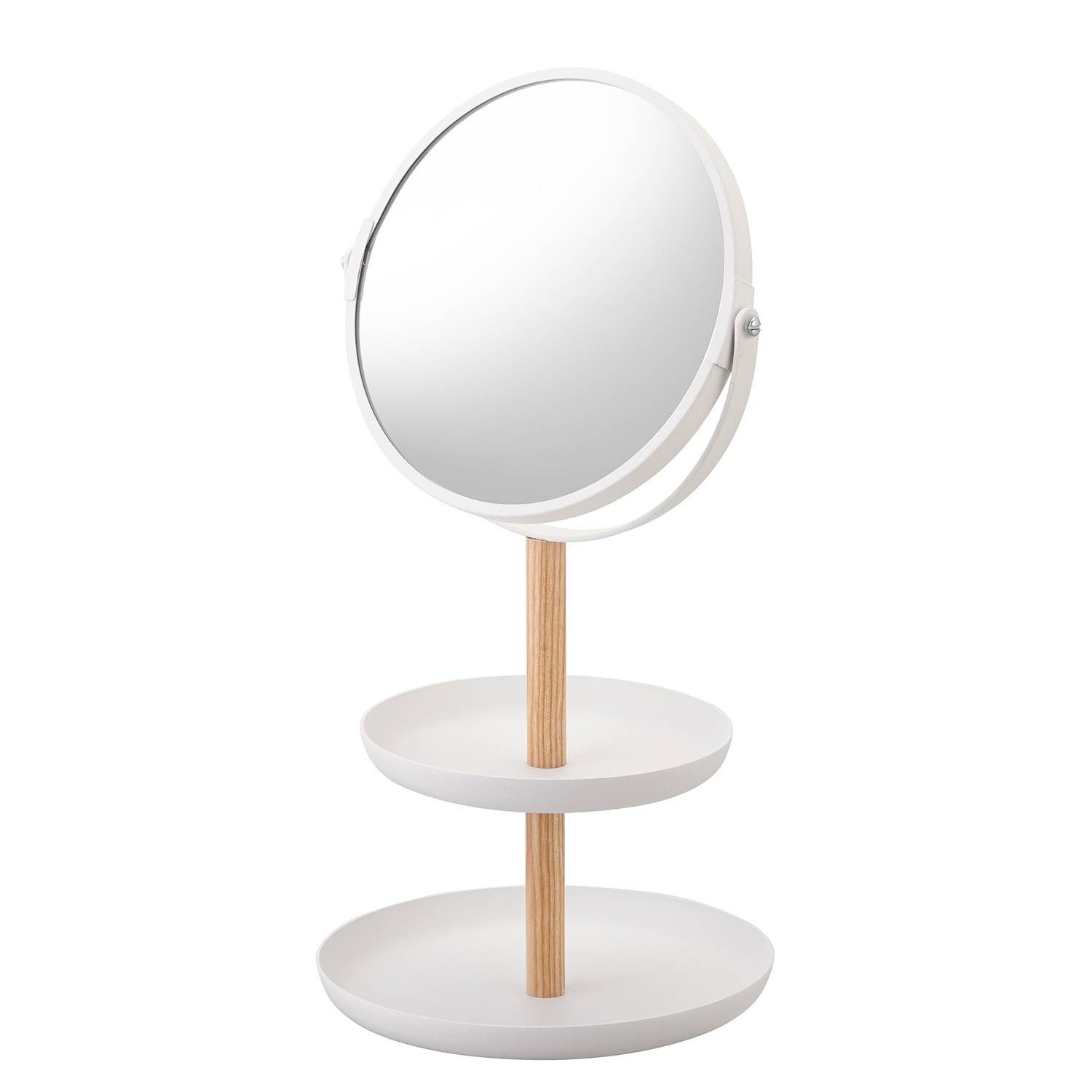 Tosca Jewelry Stand with Mirror Steel Ash White