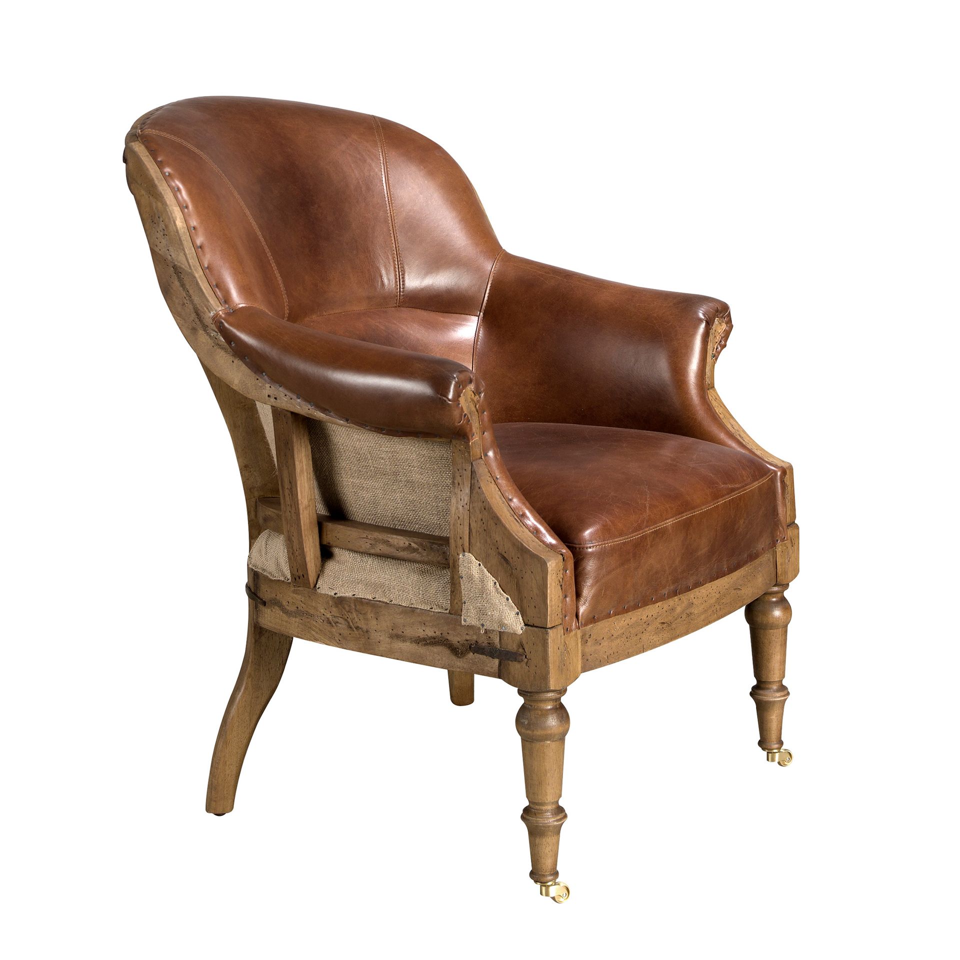 Sessel Leder Cognacbraun