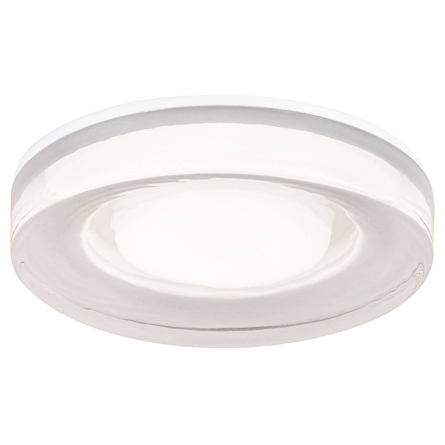 Luena Ceiling Lamp Aluminum Clear Glass 9cm