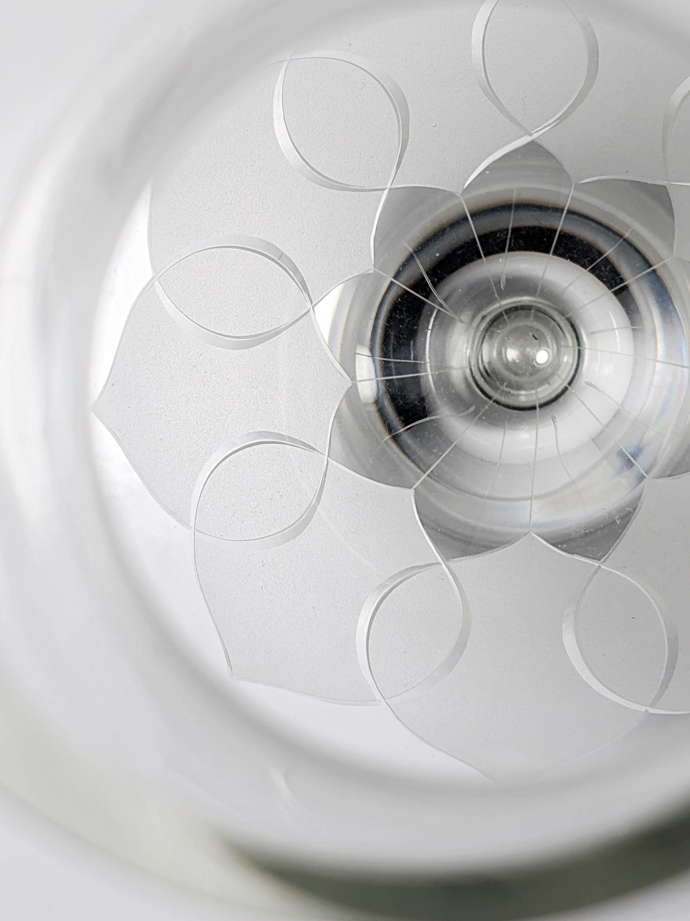 Vintage Lotus Dekanter Kristall 1960er Jahre