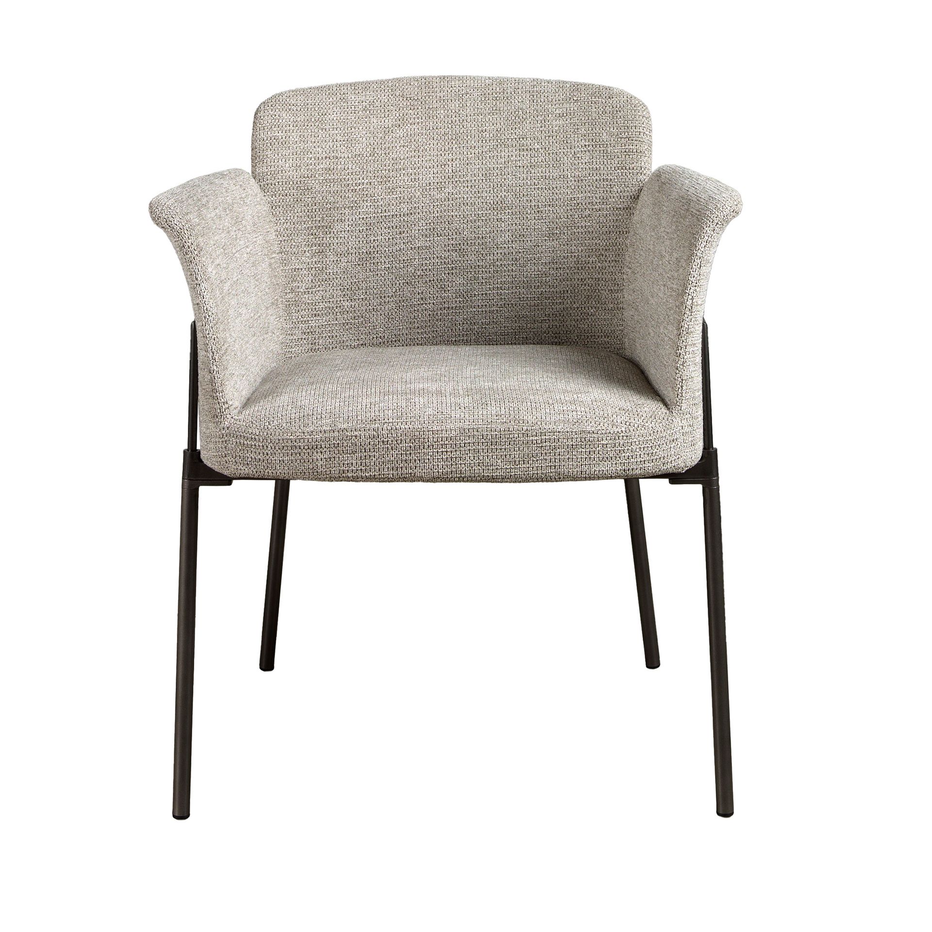 Dining chair Textile Grey