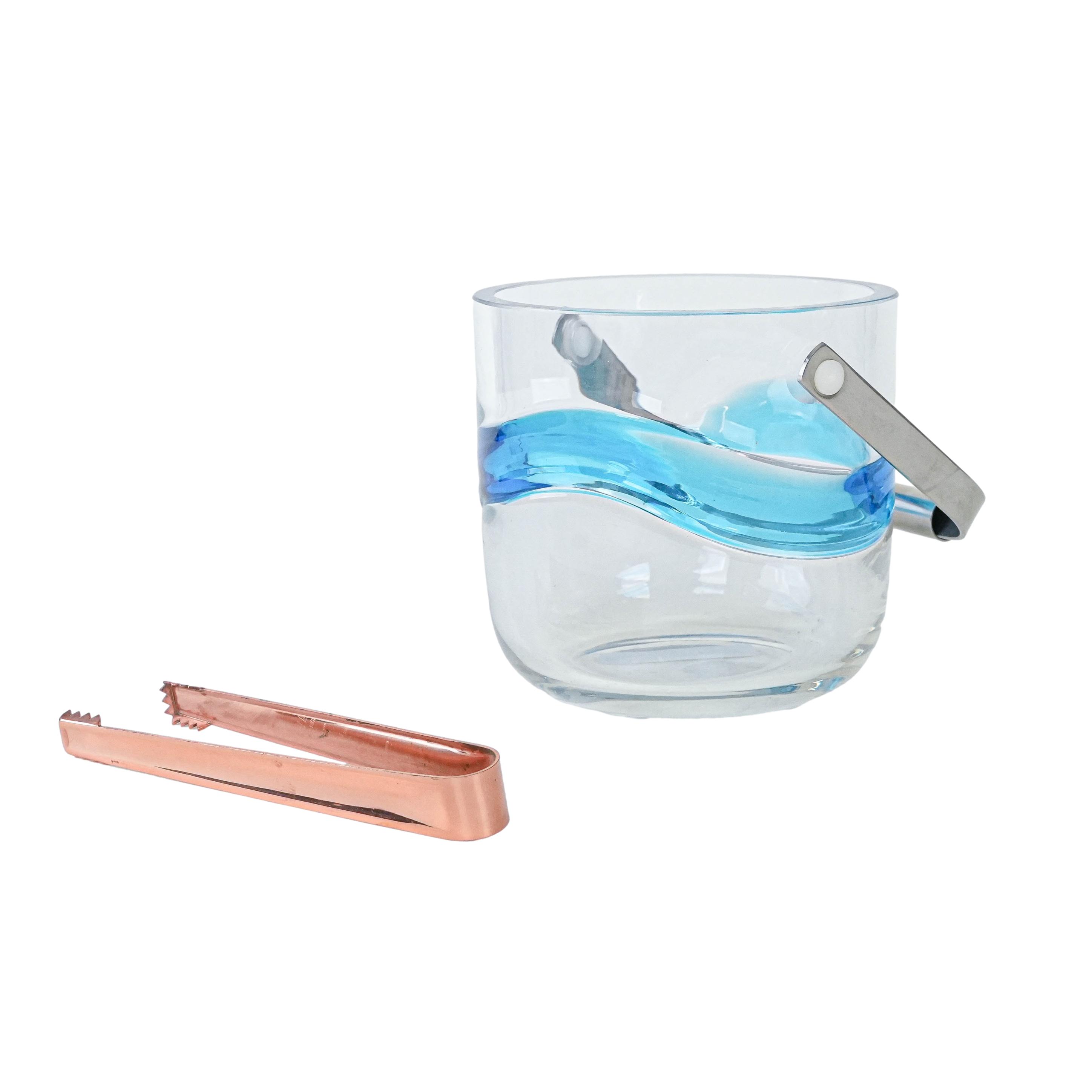 Eiswürfelbehälter aus Glas 1970er Jahre