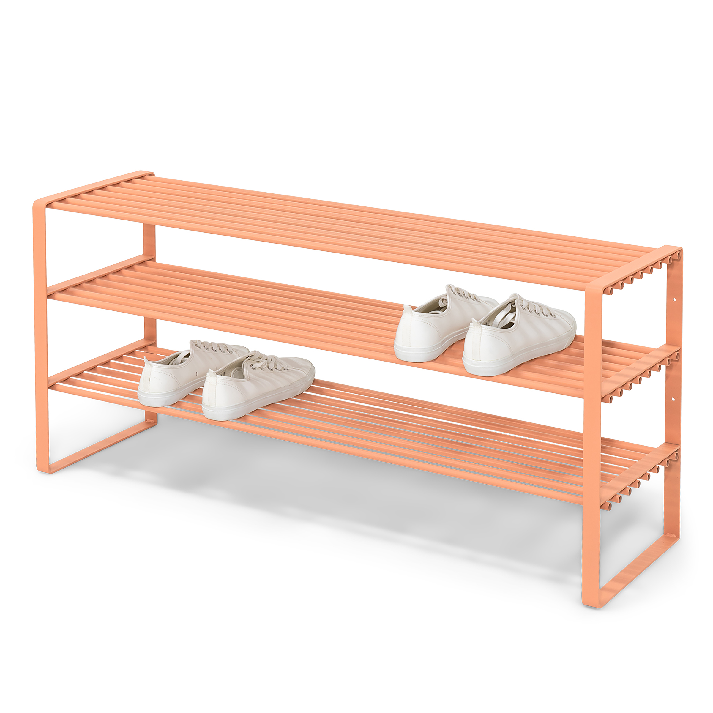 Shoe Rack Rex 3-Shelves Apricot