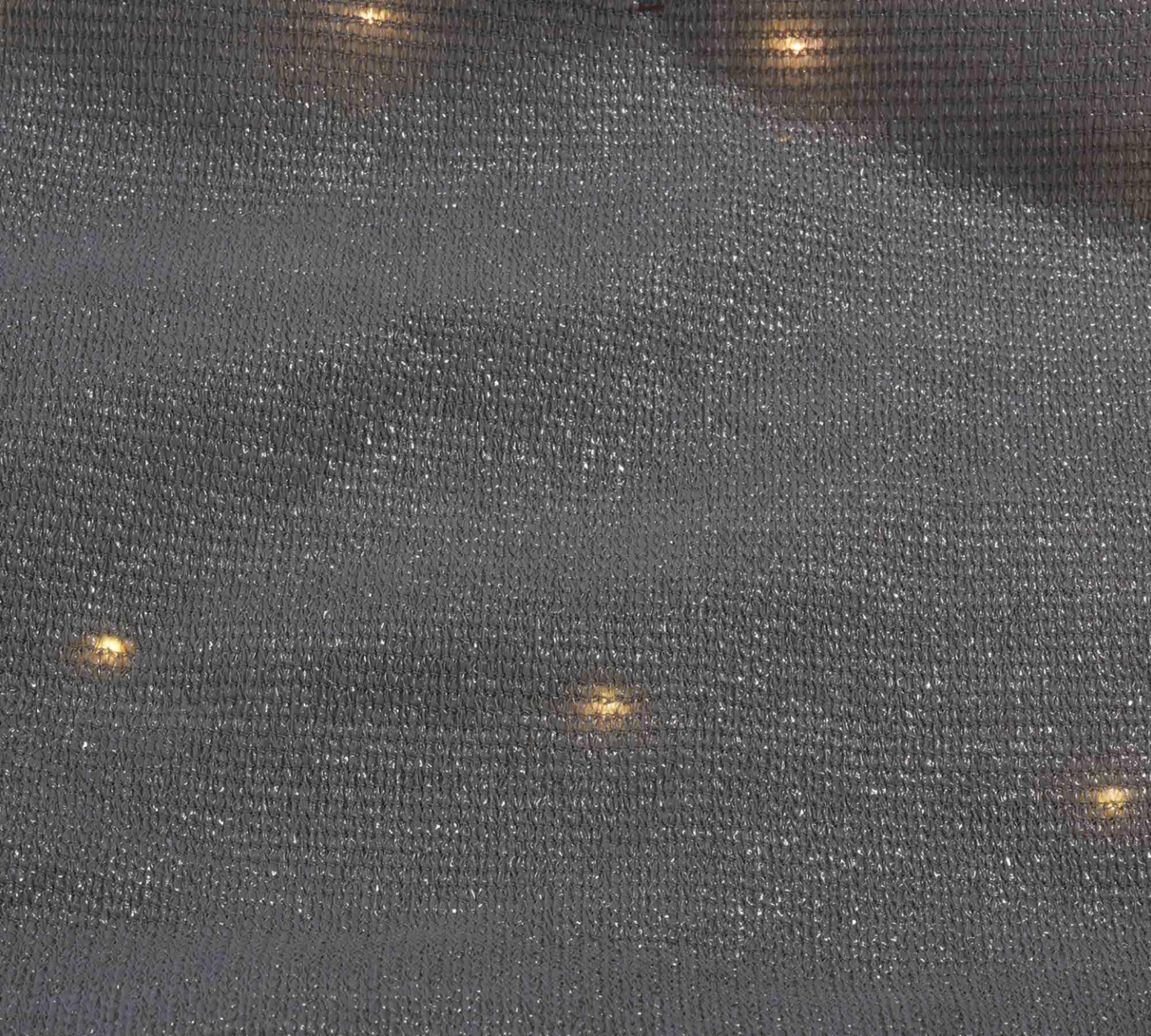 UV Sonnensegel Mit Intergrierten LEDs Schwarz