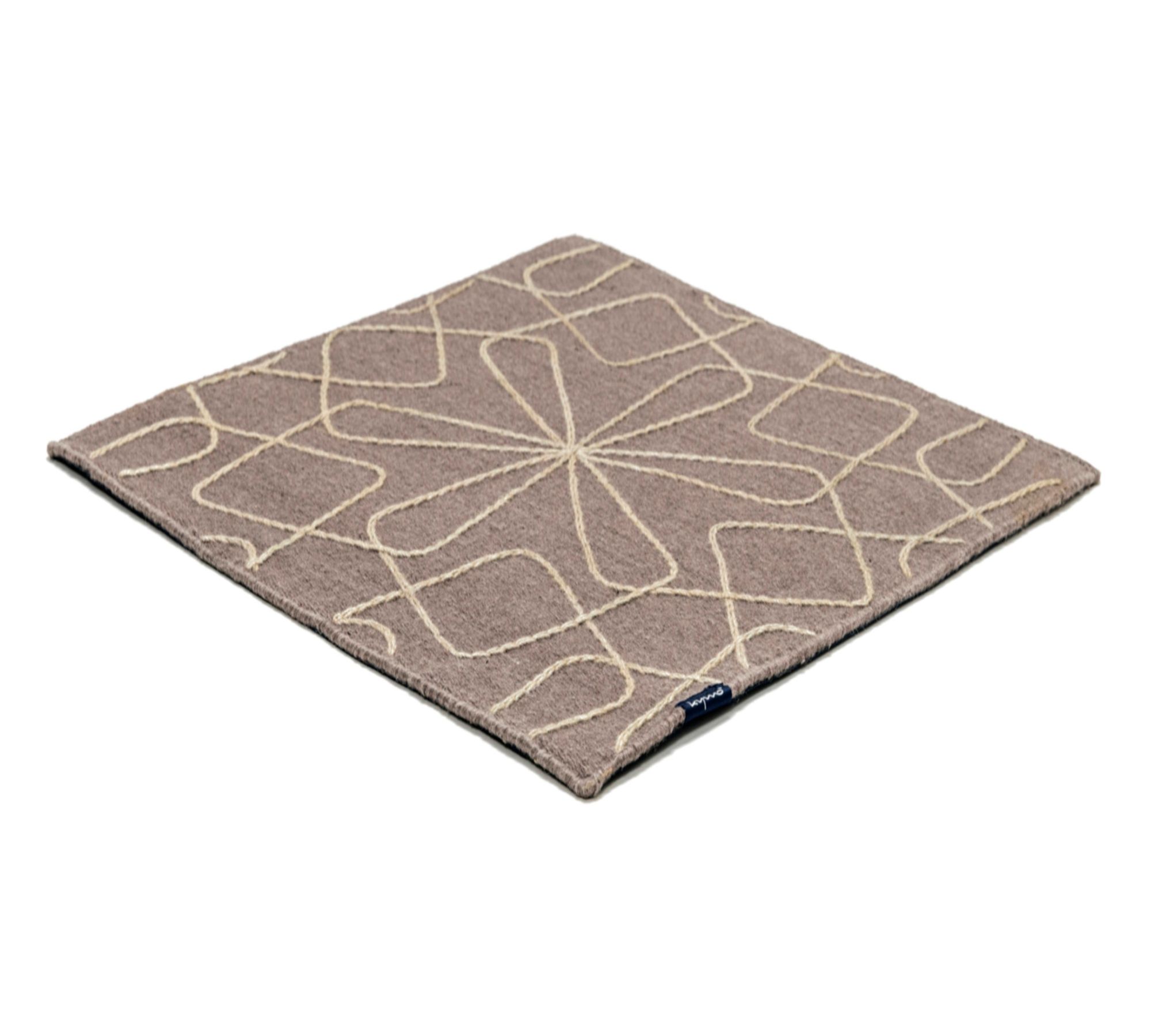 Kelim Motifs Infinity Rug Wool Brown 200 x 300 cm