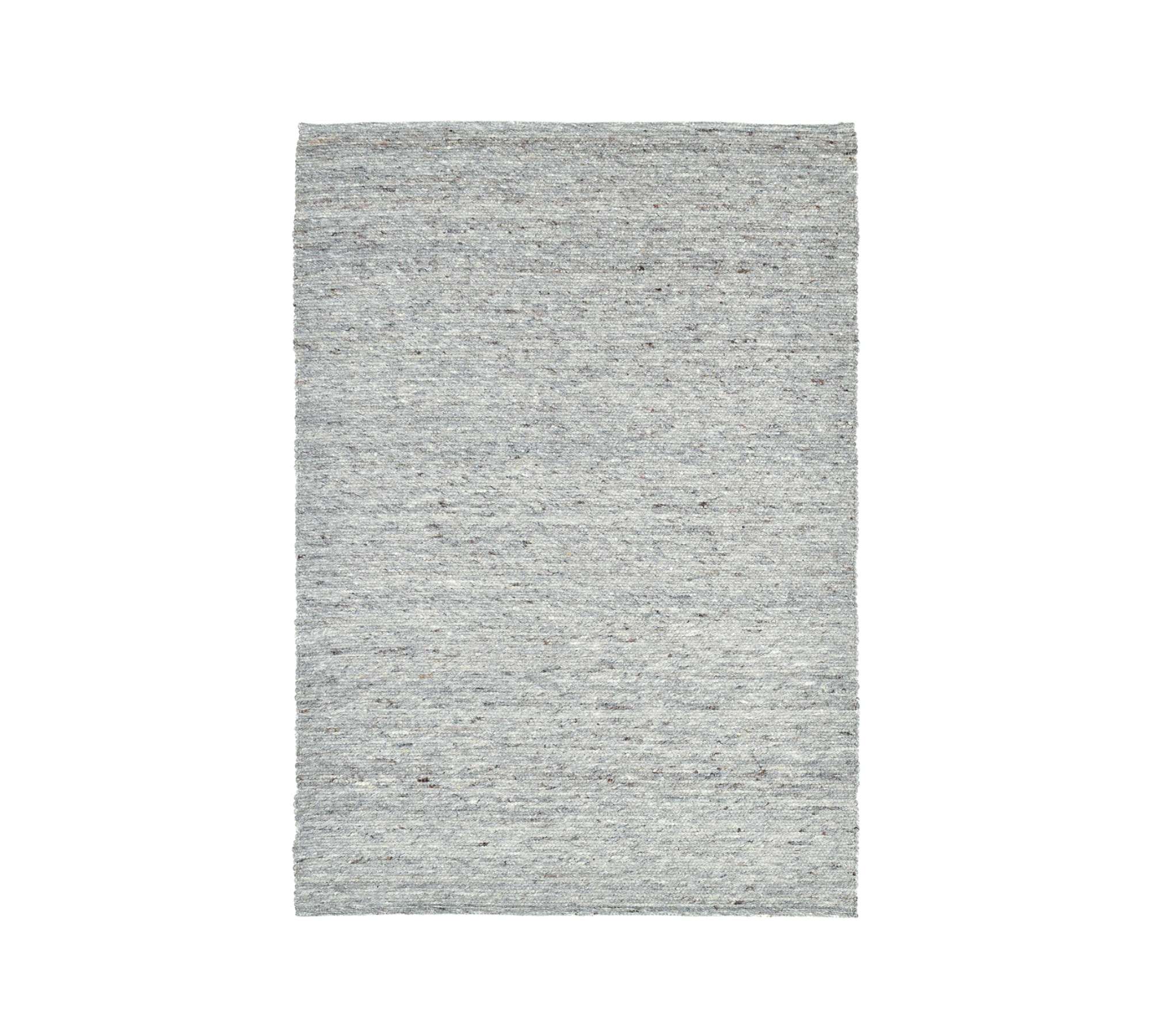 Teppich Schurwolle Grau 70 x 140 cm