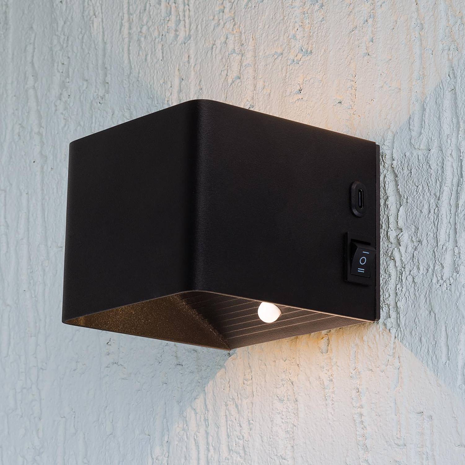 Cube Wandleuchte Eisen 1-flammig