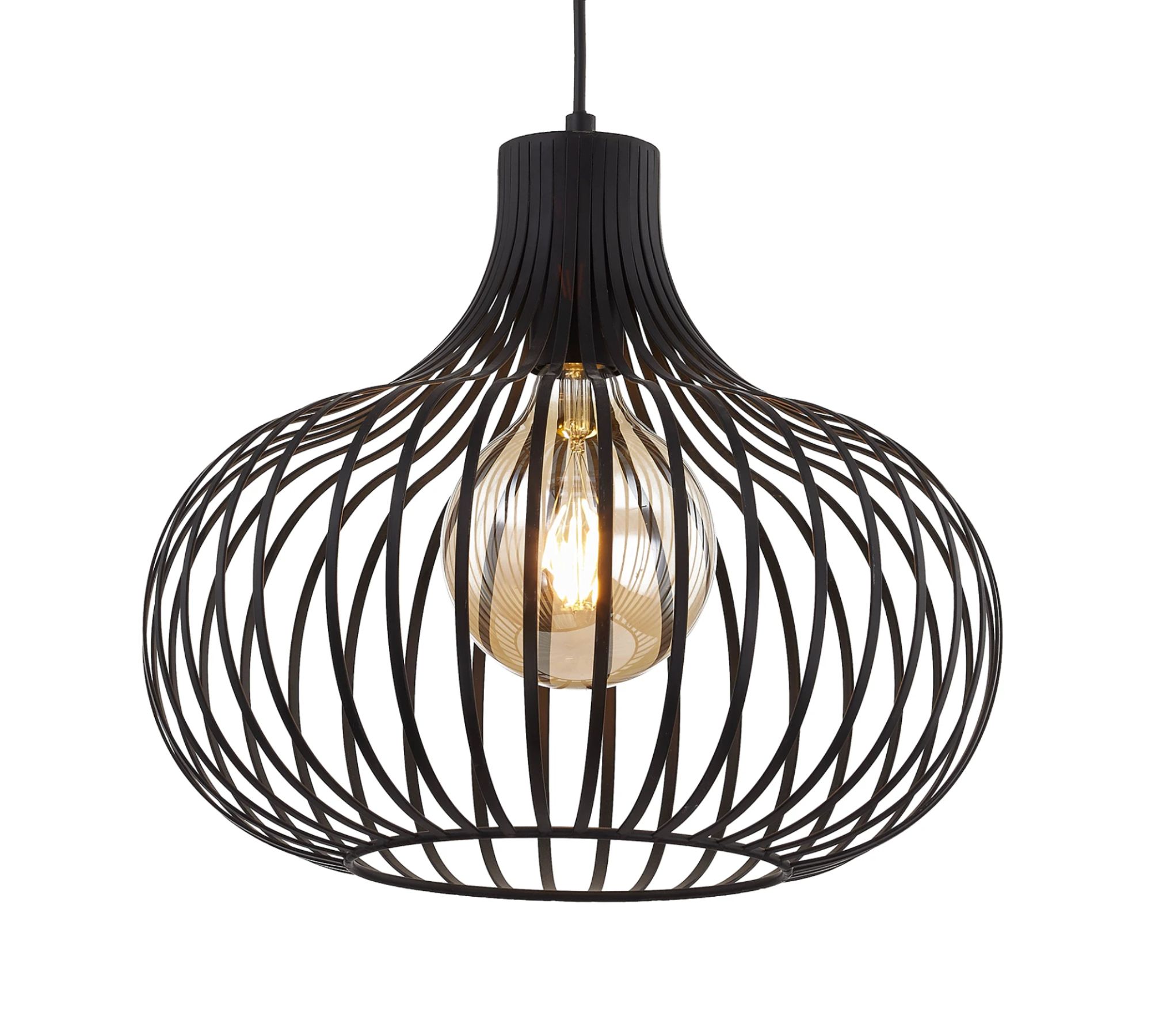 Pendant lamp iron black