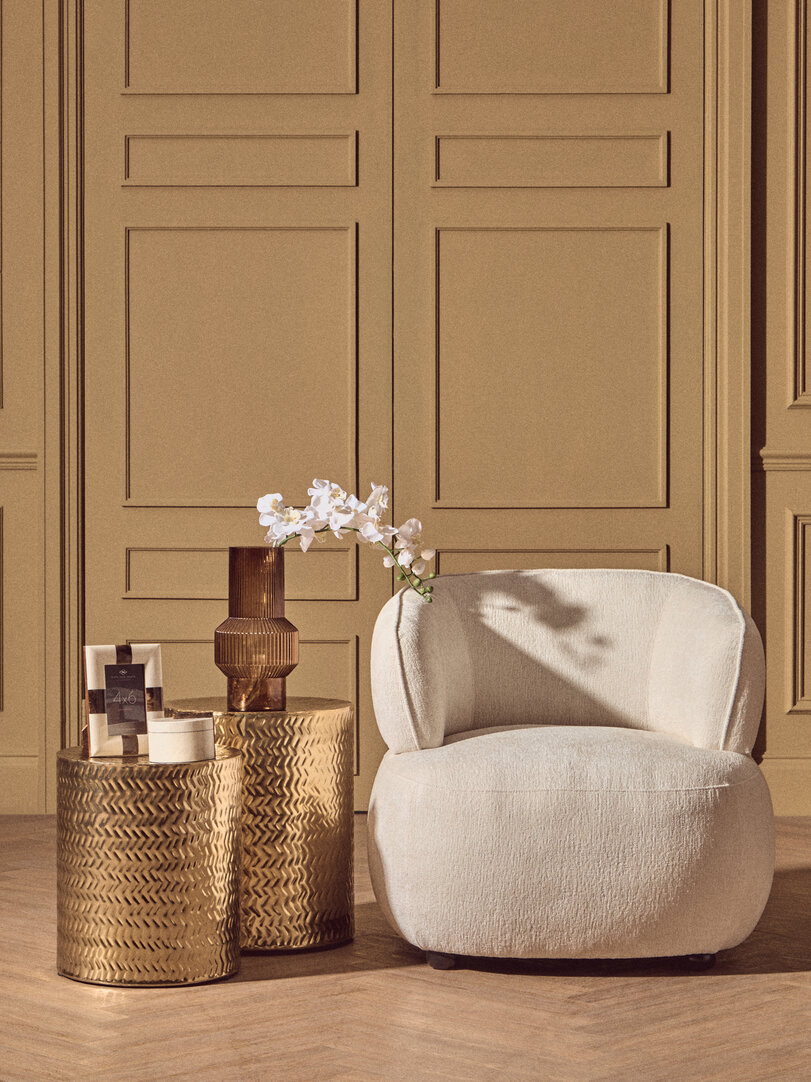 Decio Big Box Round Cream Brown