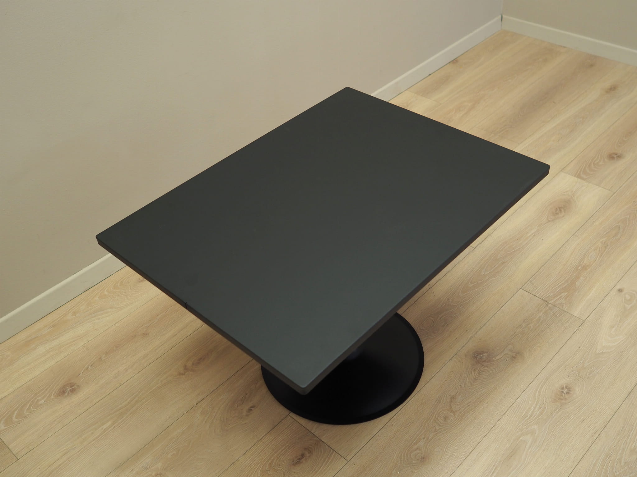 Side table wood black 1970s