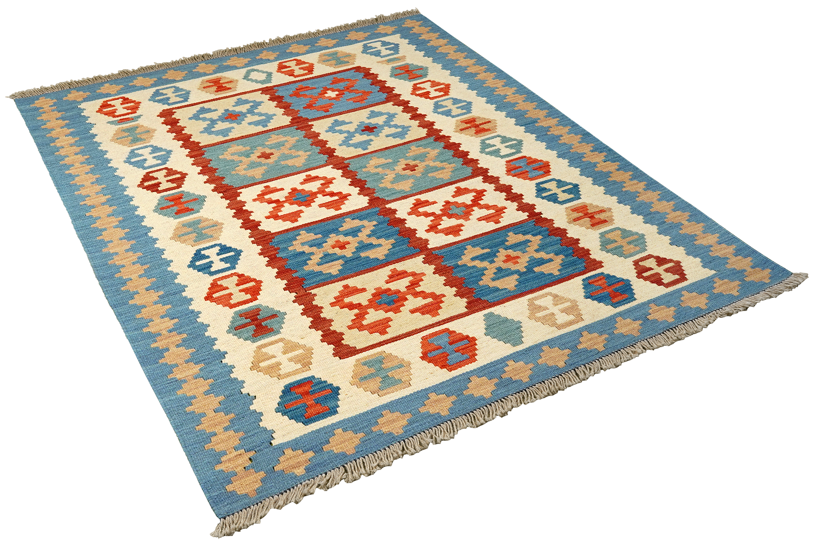 Kilim Gashgai Teppich Mehrfarbig
