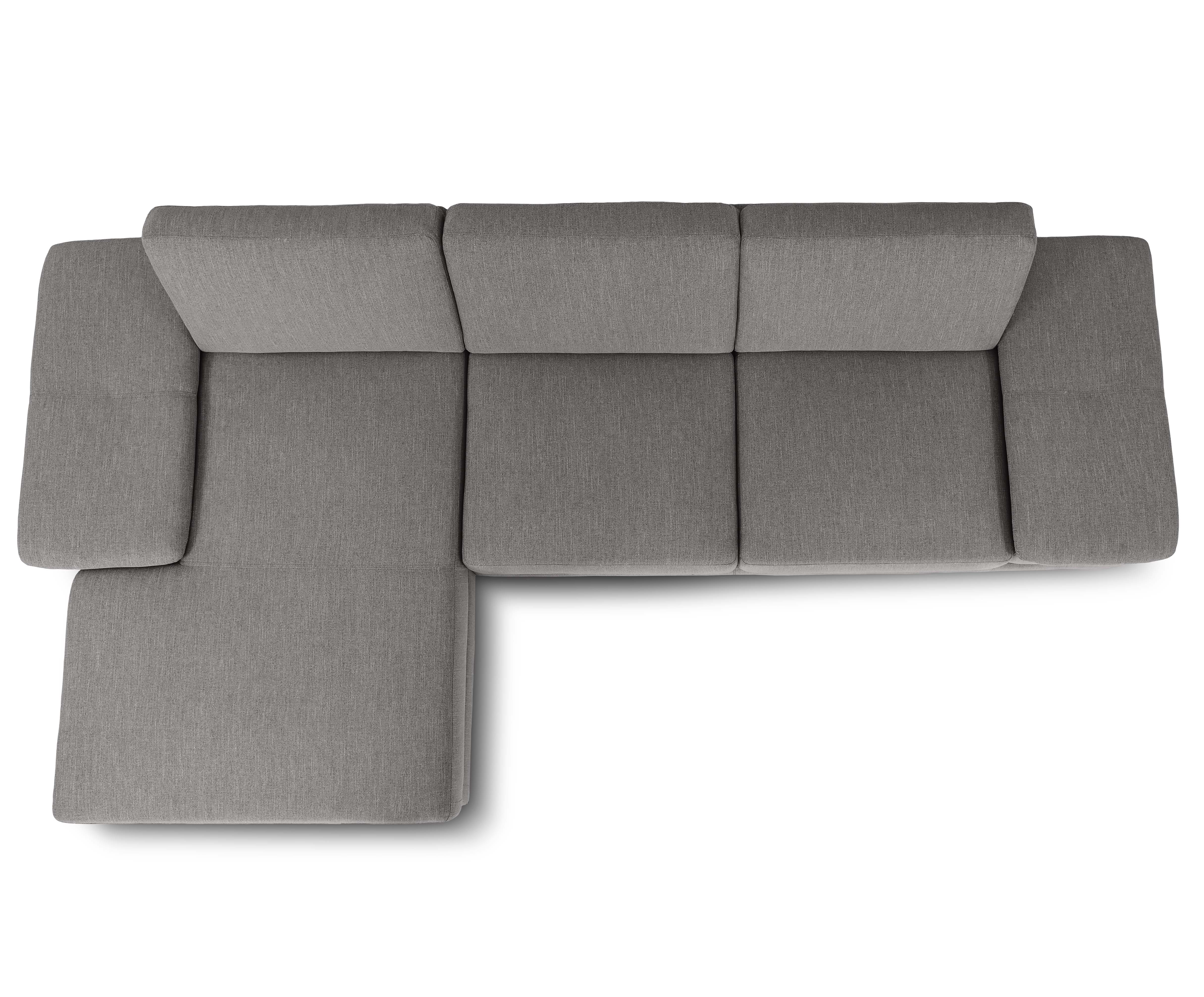 Filippo Ecksofa Textil Ronda88 Grau