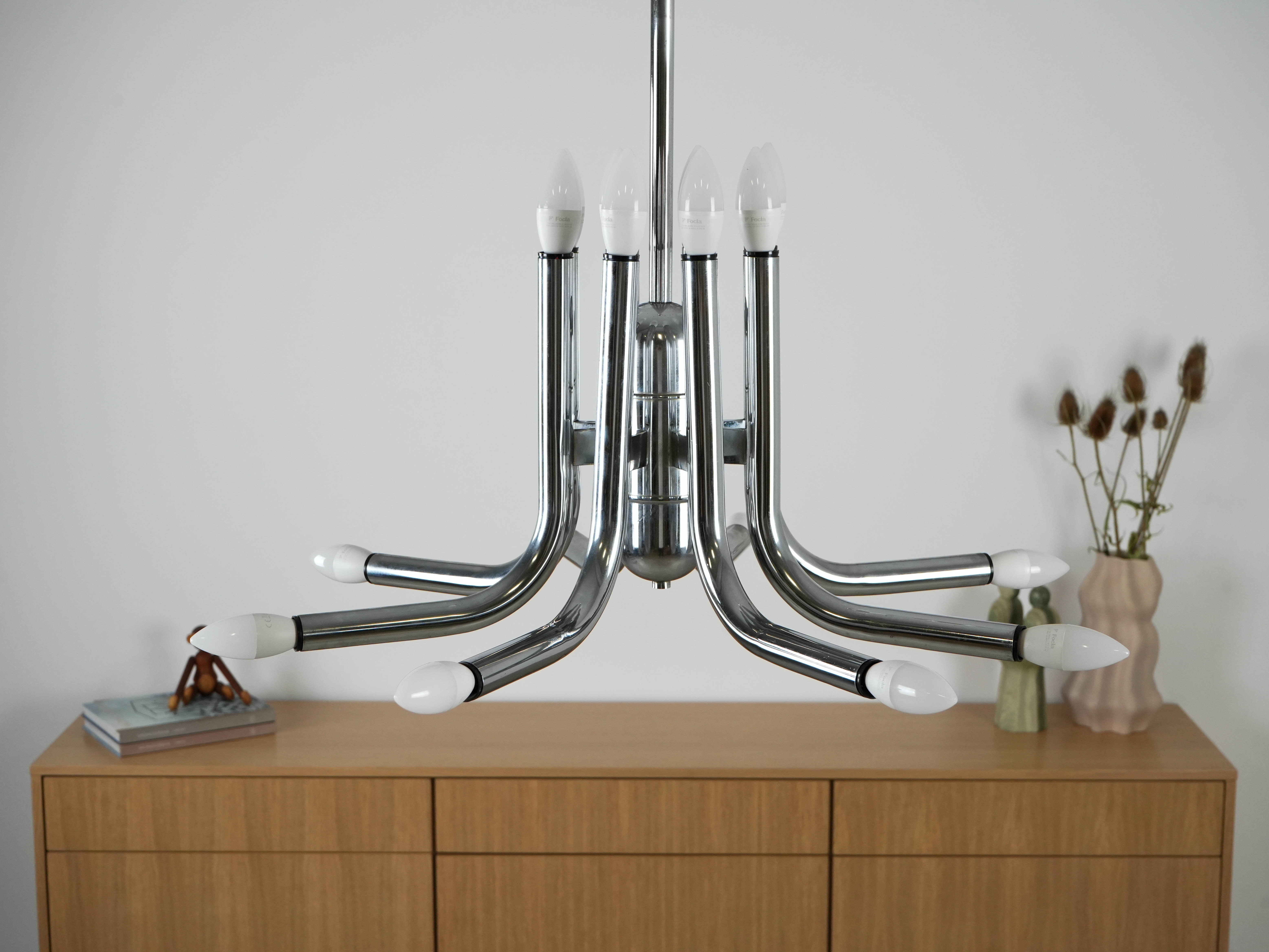 Pendelleuchte Metall 1970er Jahre