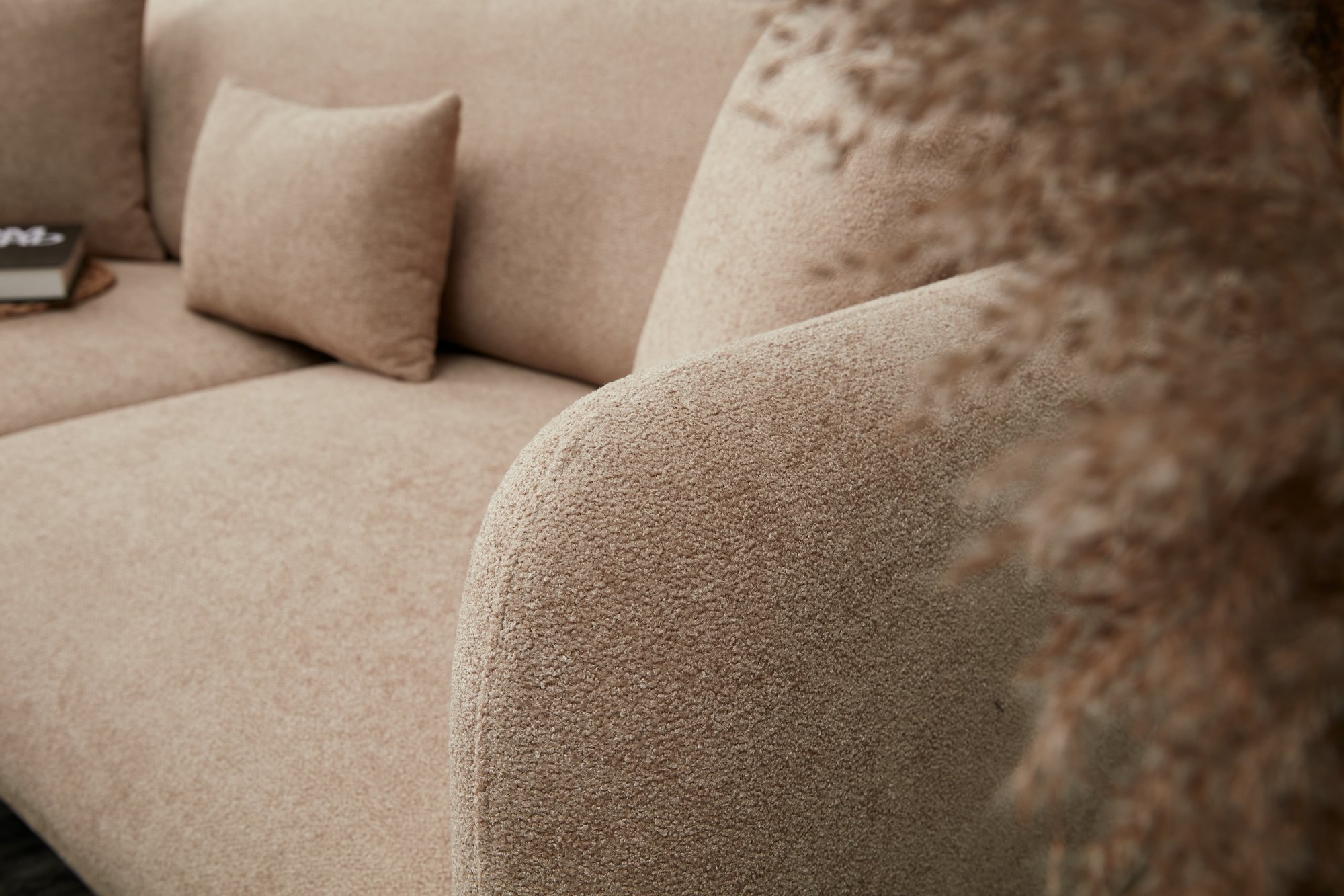 Simena Sofa 3-Sitzer Beige