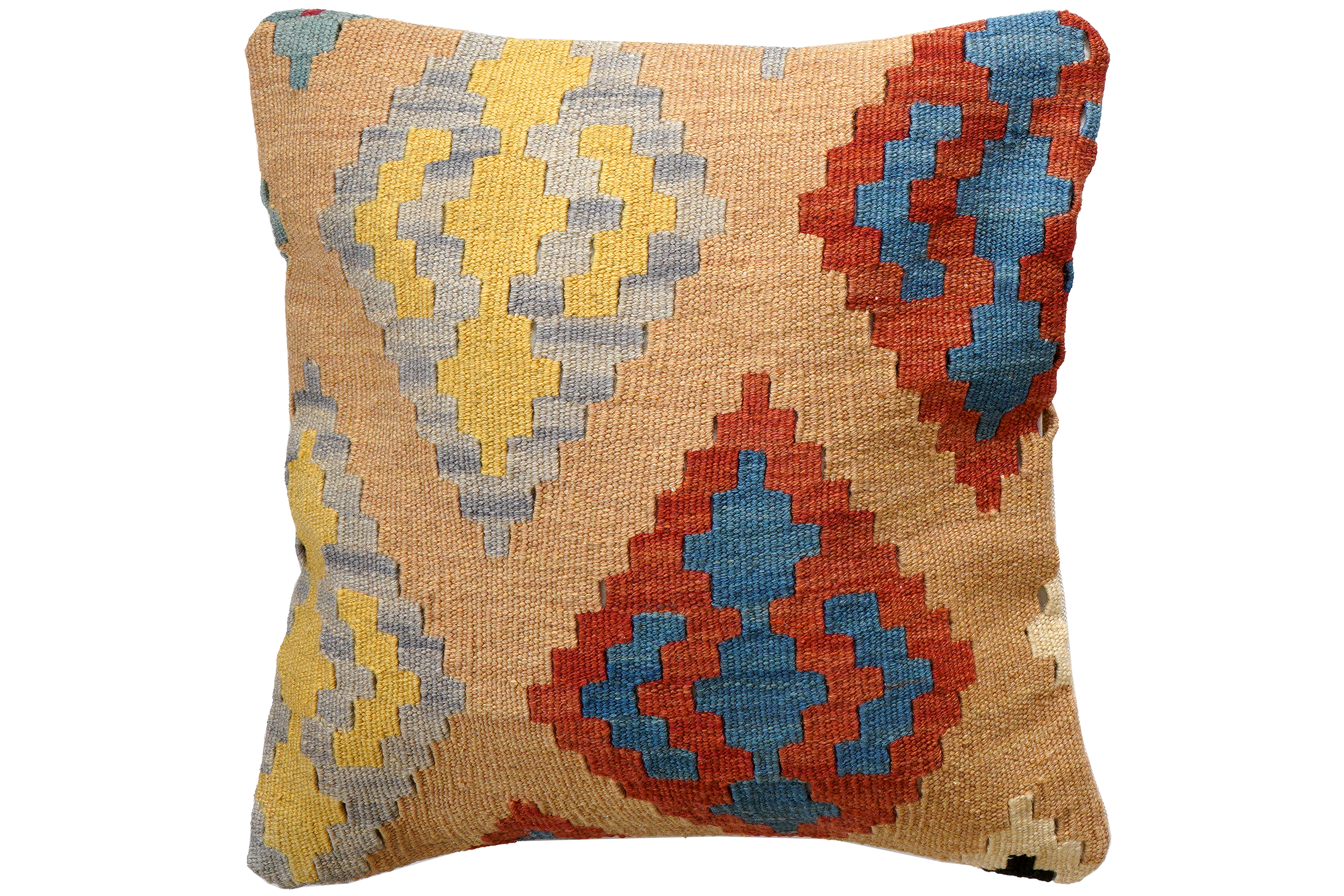 Kilim Kissenbezug Wolle Rot