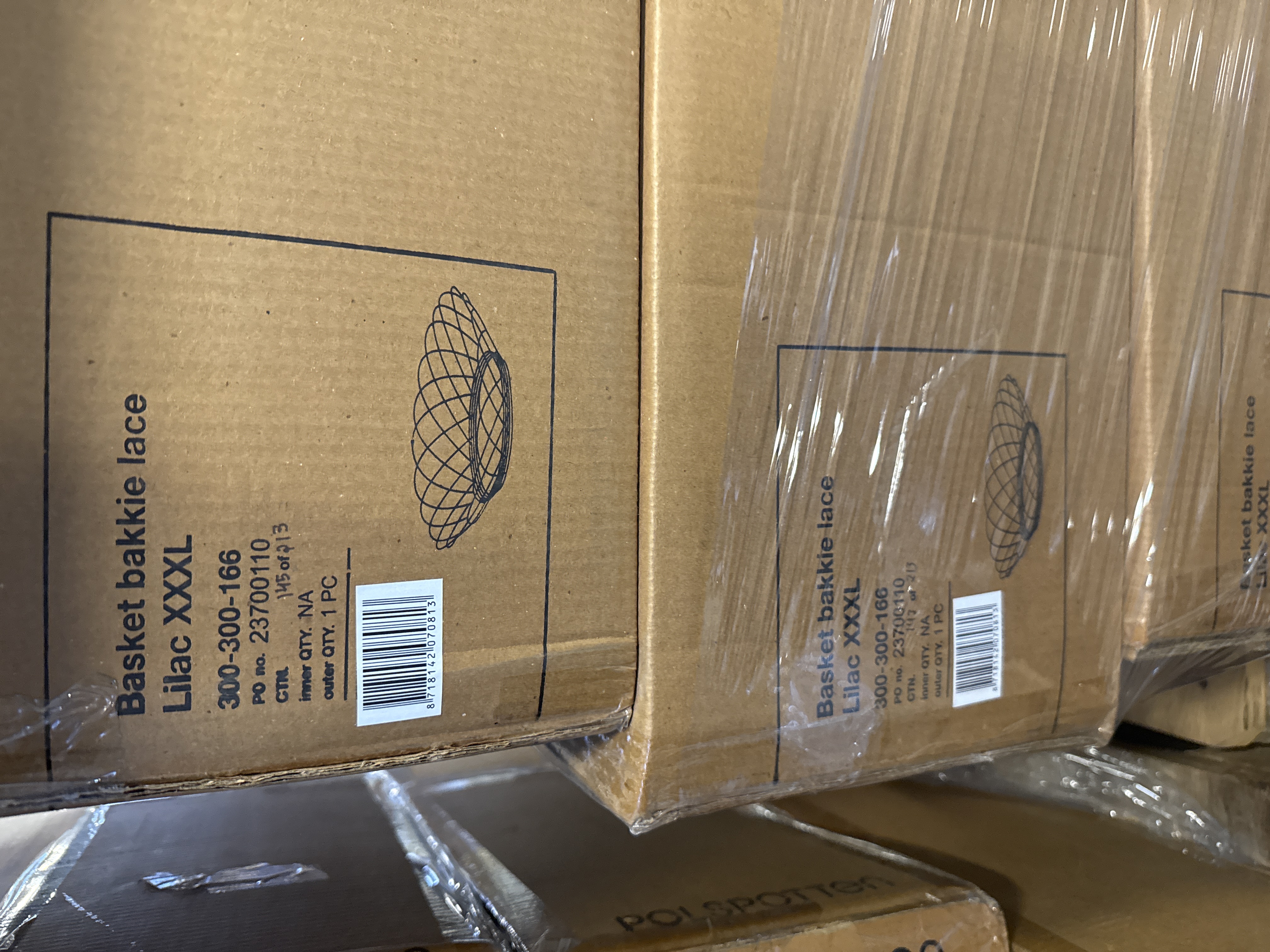 Spitzen-Korb XXXL Lila