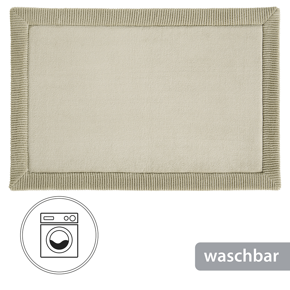 Rutschfeste Microfaser Badematte mit Memory Foam Sand