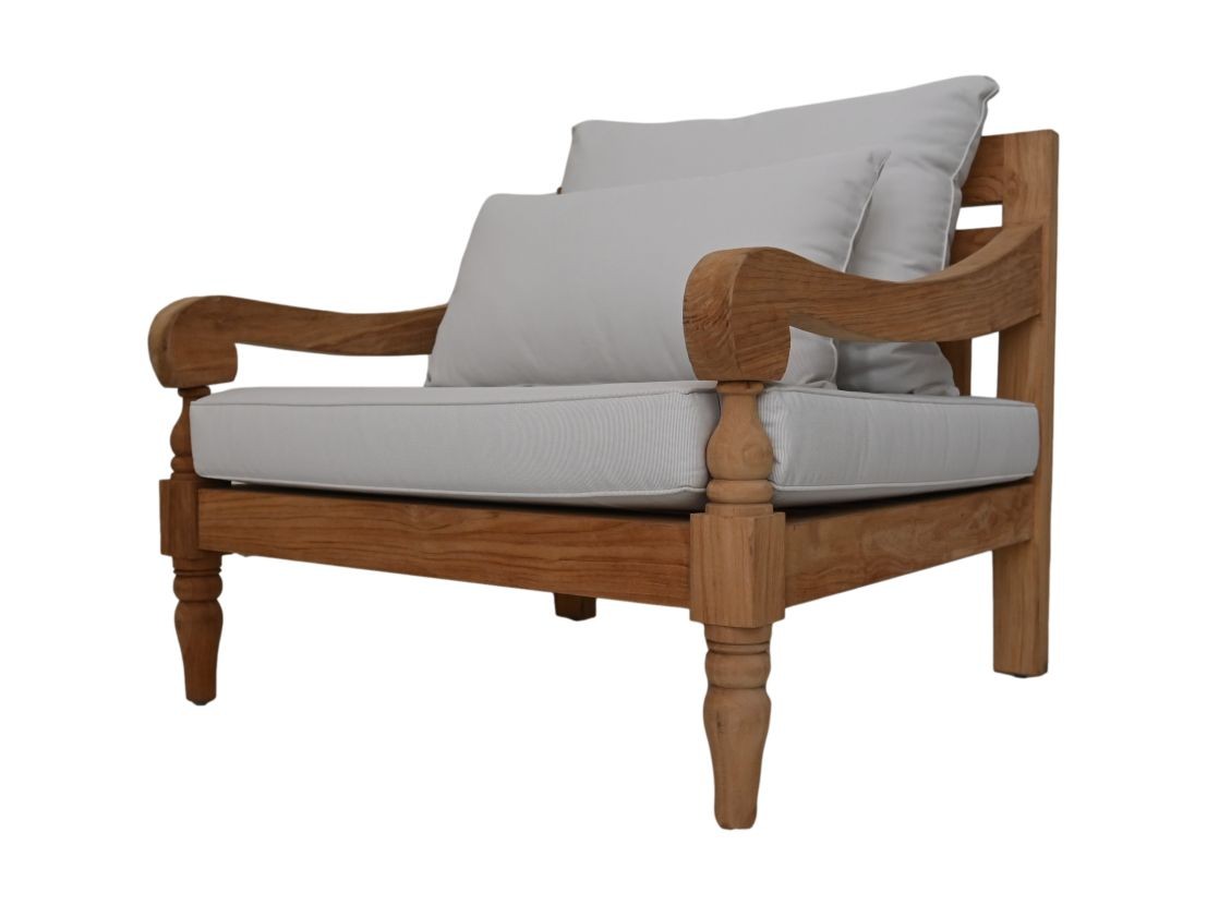 Bahama Gartensessel Teakholz Textil