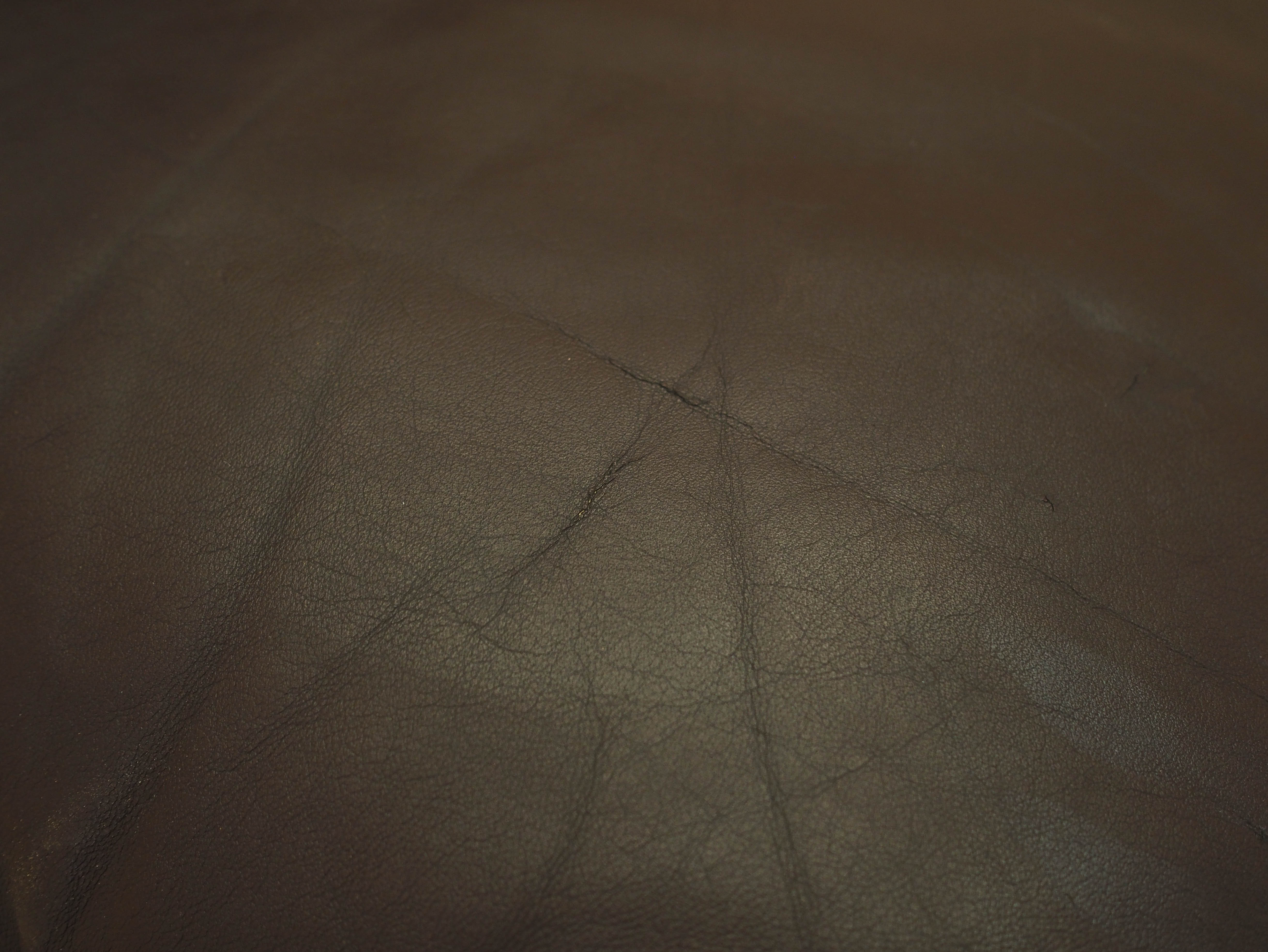 Leather armchair Brown