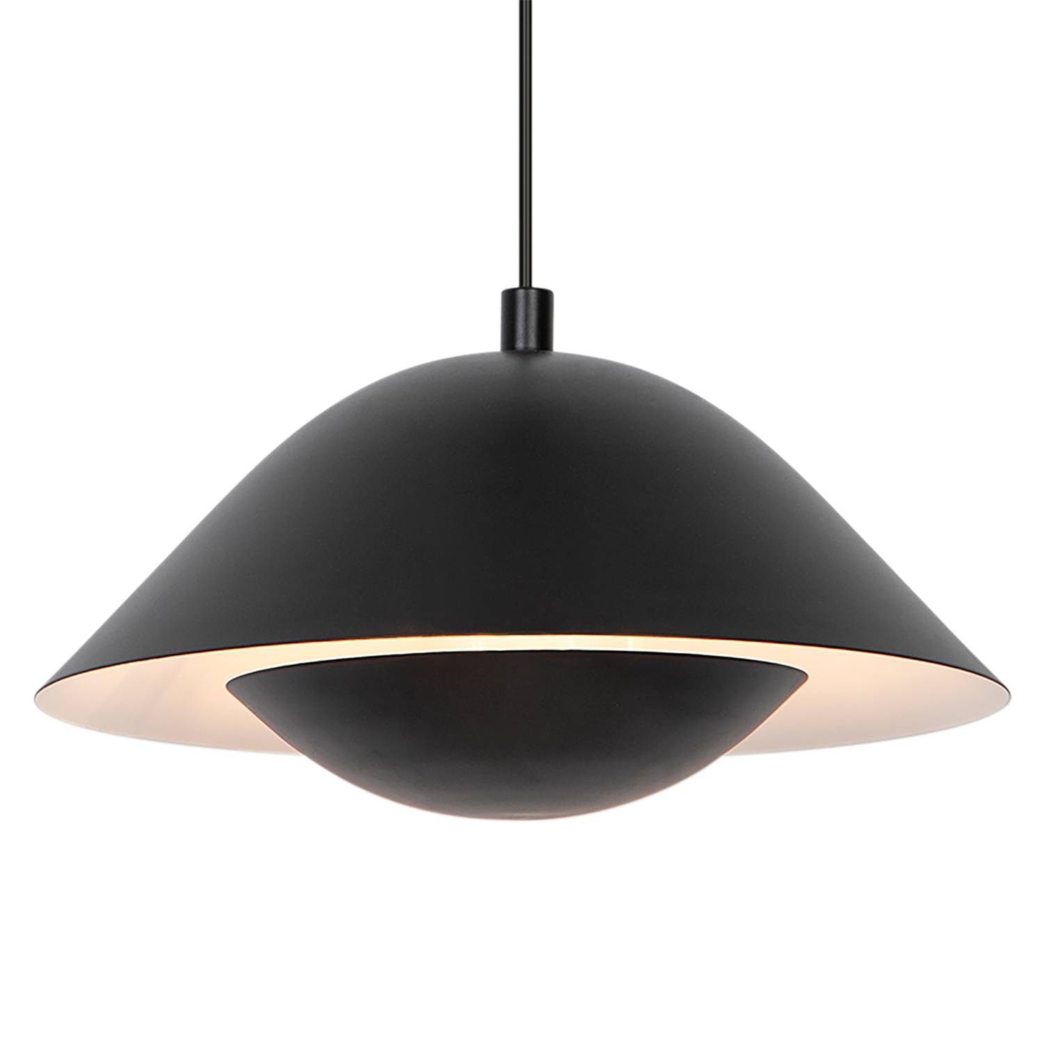 Freya Pendelleuchte Aluminium Schwarz