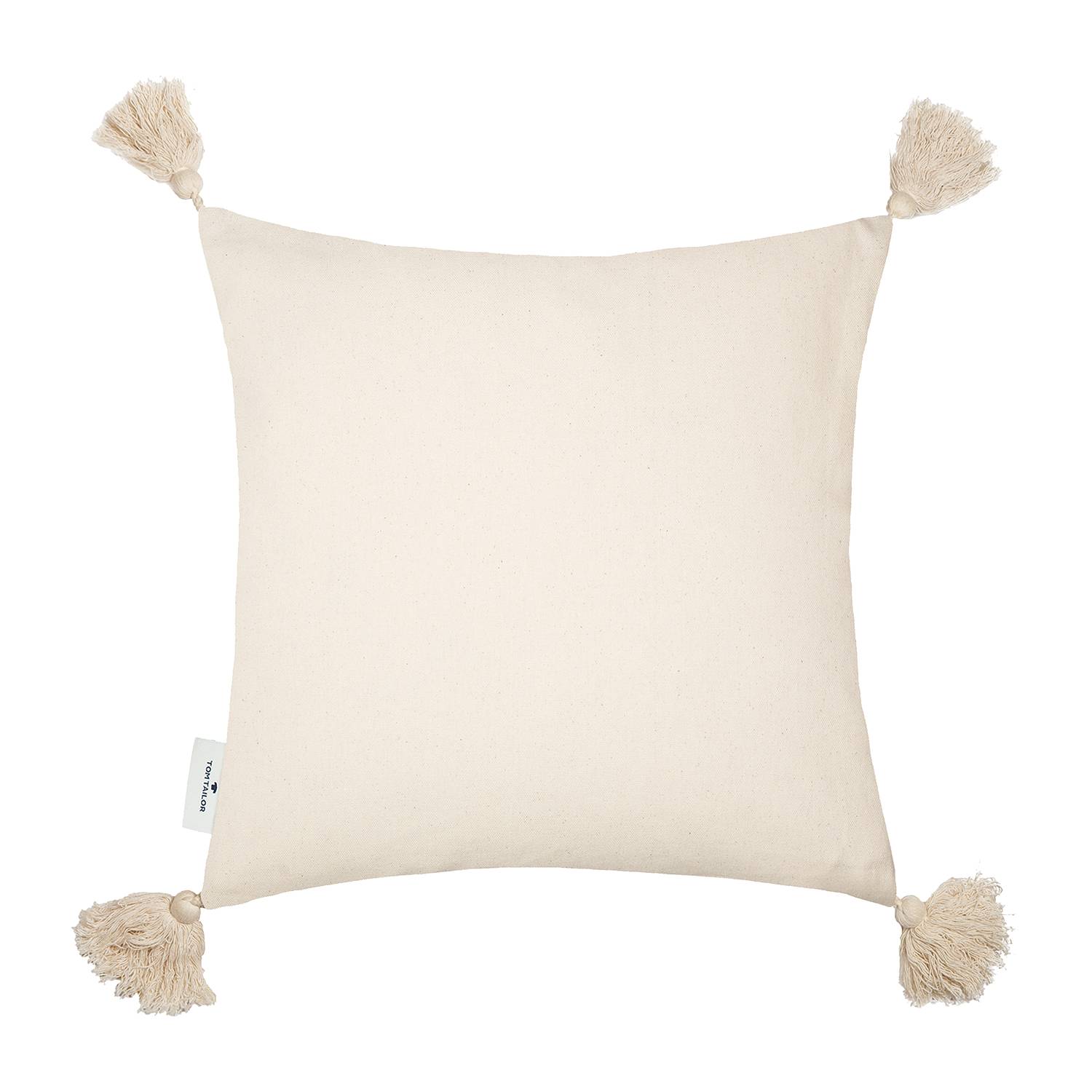 Knot Lines Kissenbezug Baumwolle Beige