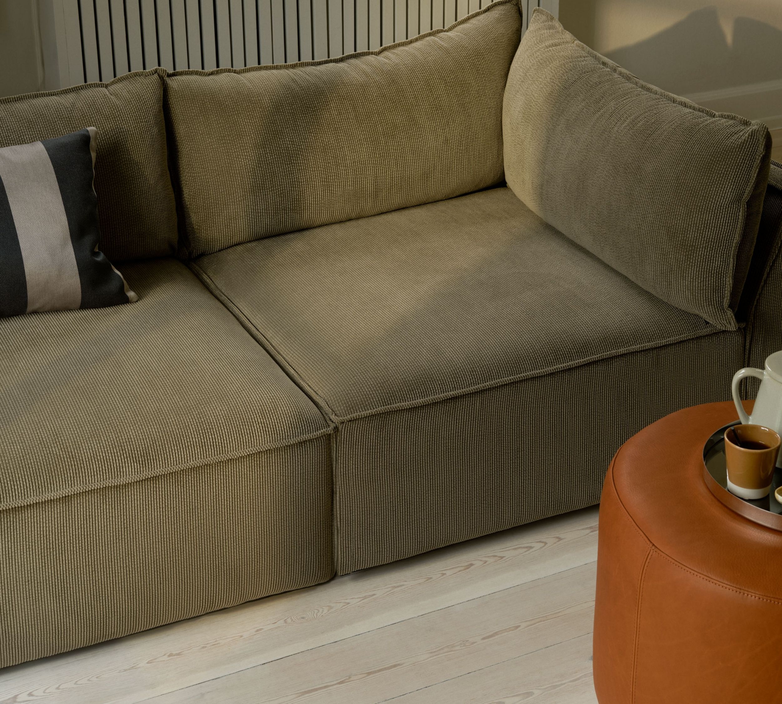 Daphne 1-Sitzer Eckmodul Rechts Free Sage