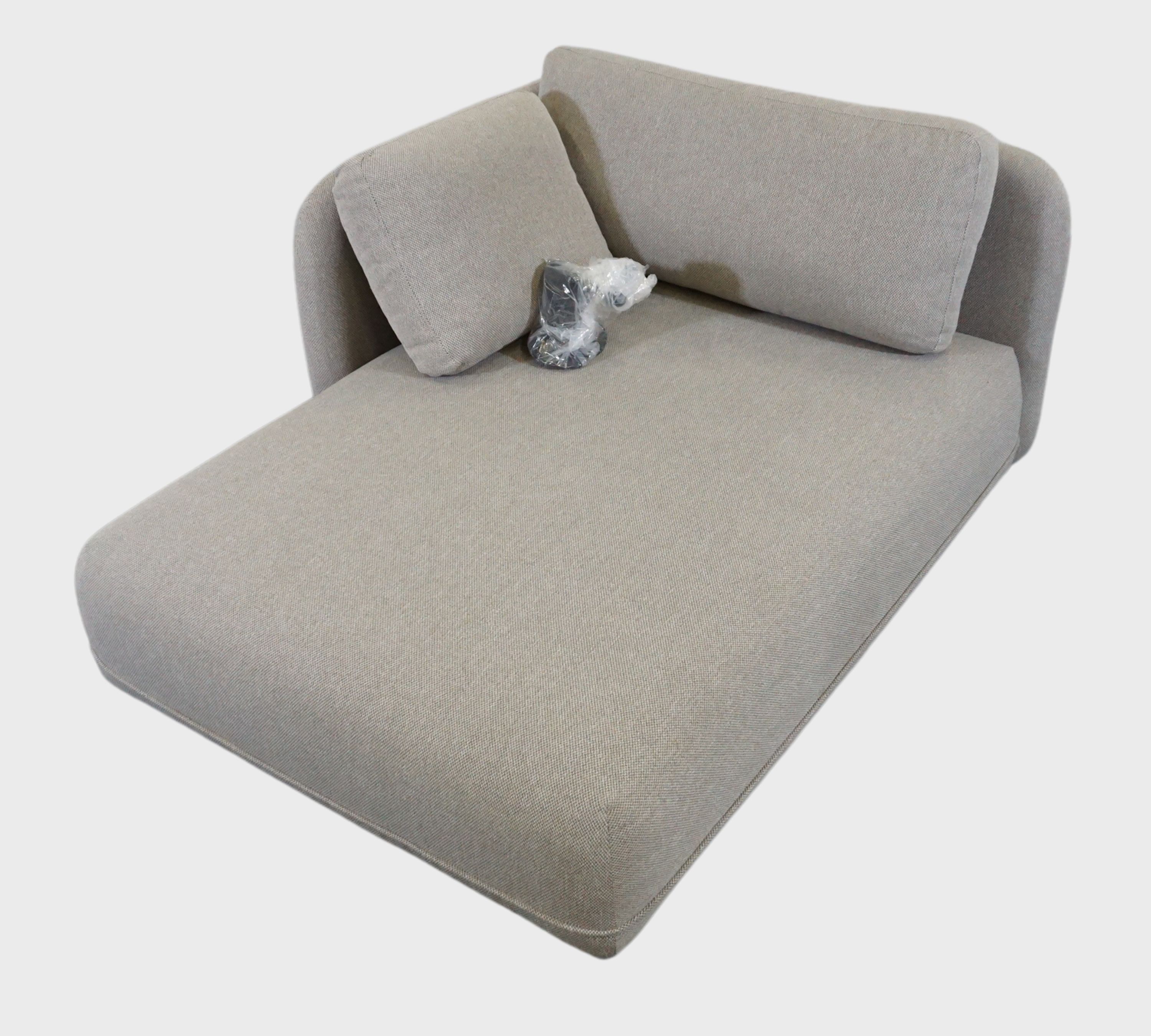 Ellis 1-Sitzer Récamiere abnehmbare Armlehne Agnes Brown